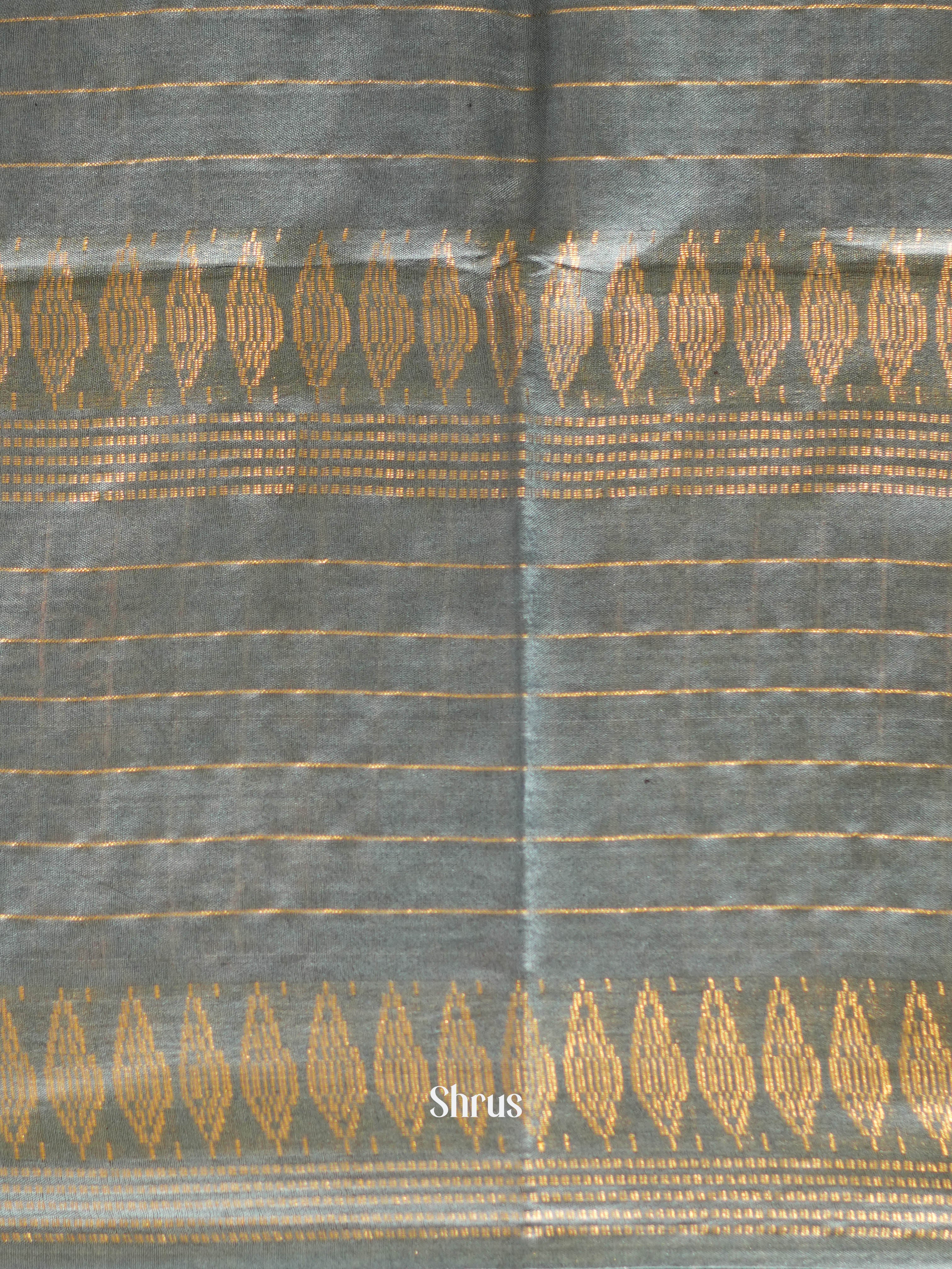 Black & Grey - Shibori Saree