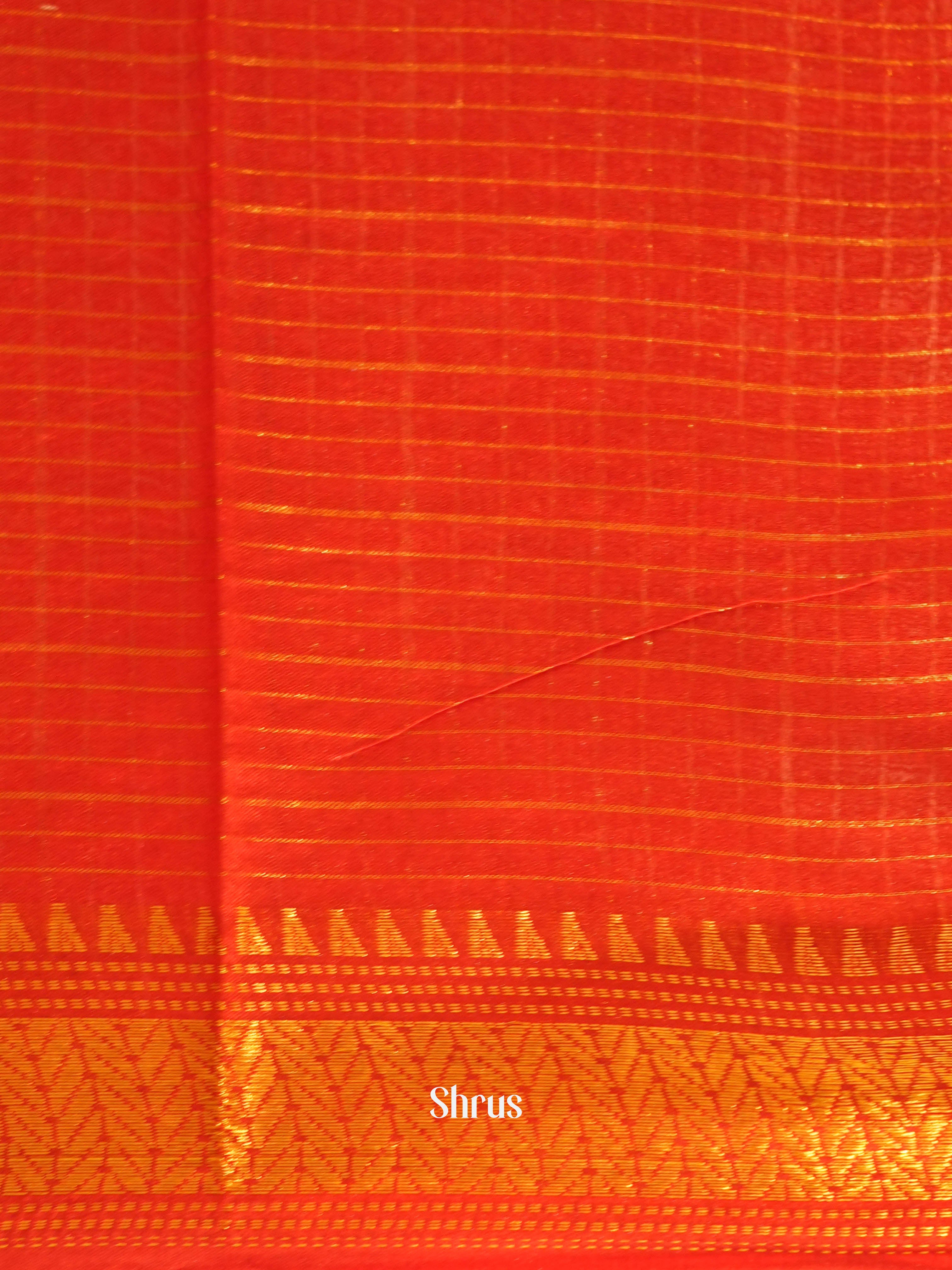 Brown & Red - Shibori Saree