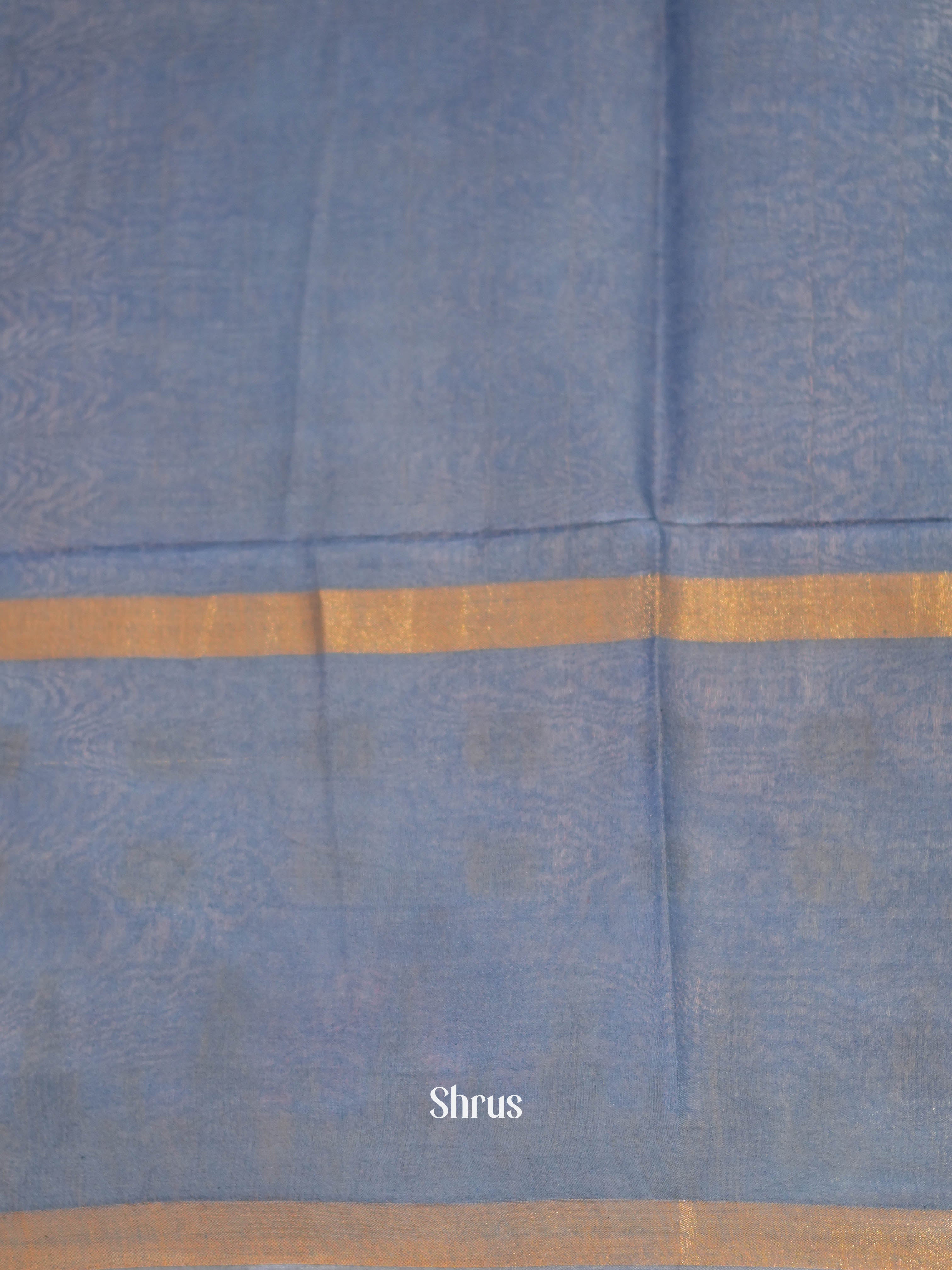 Navy Blue & Blue - Shibori Saree