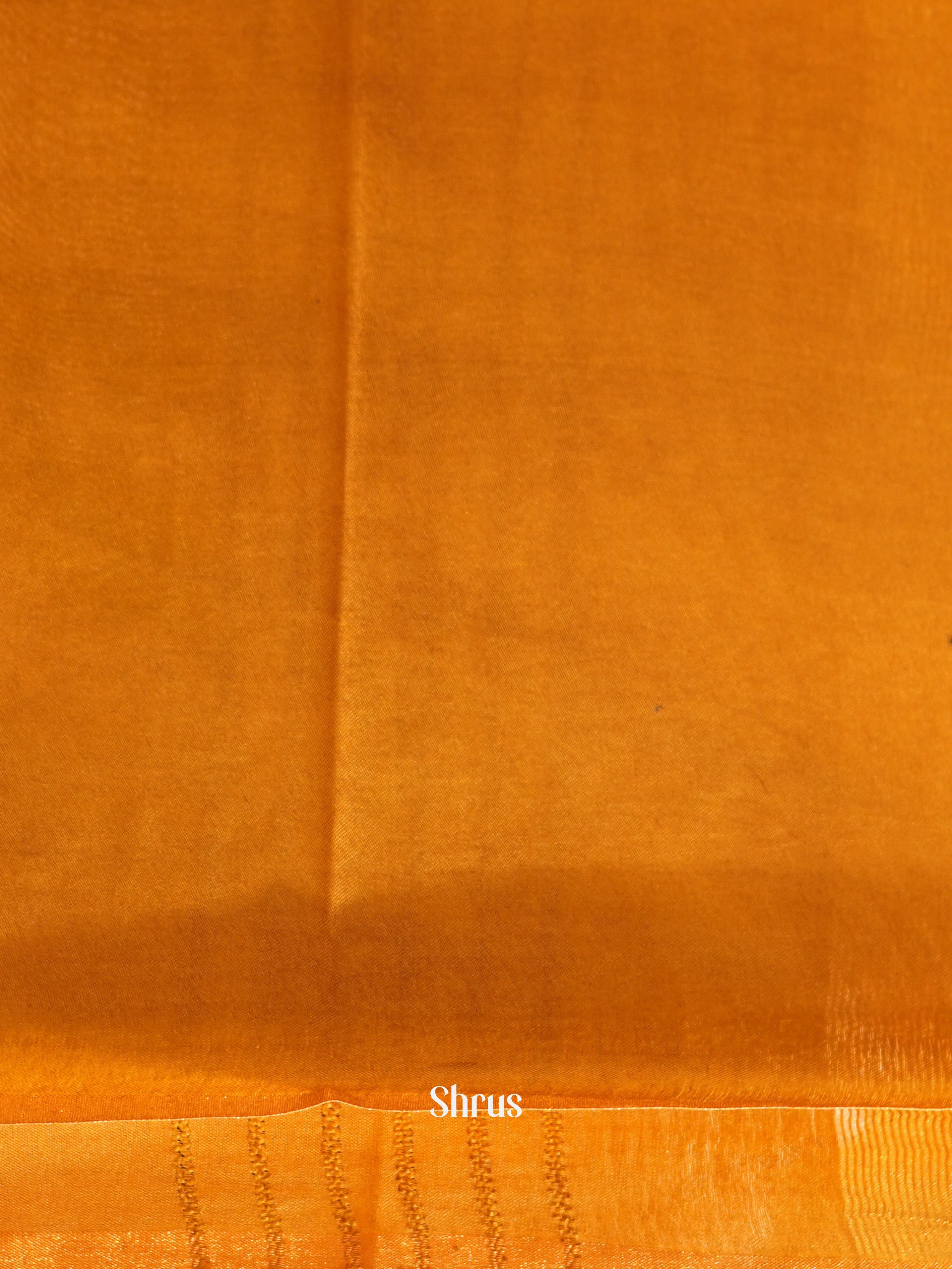 Brown & Mustard - Shibori Saree