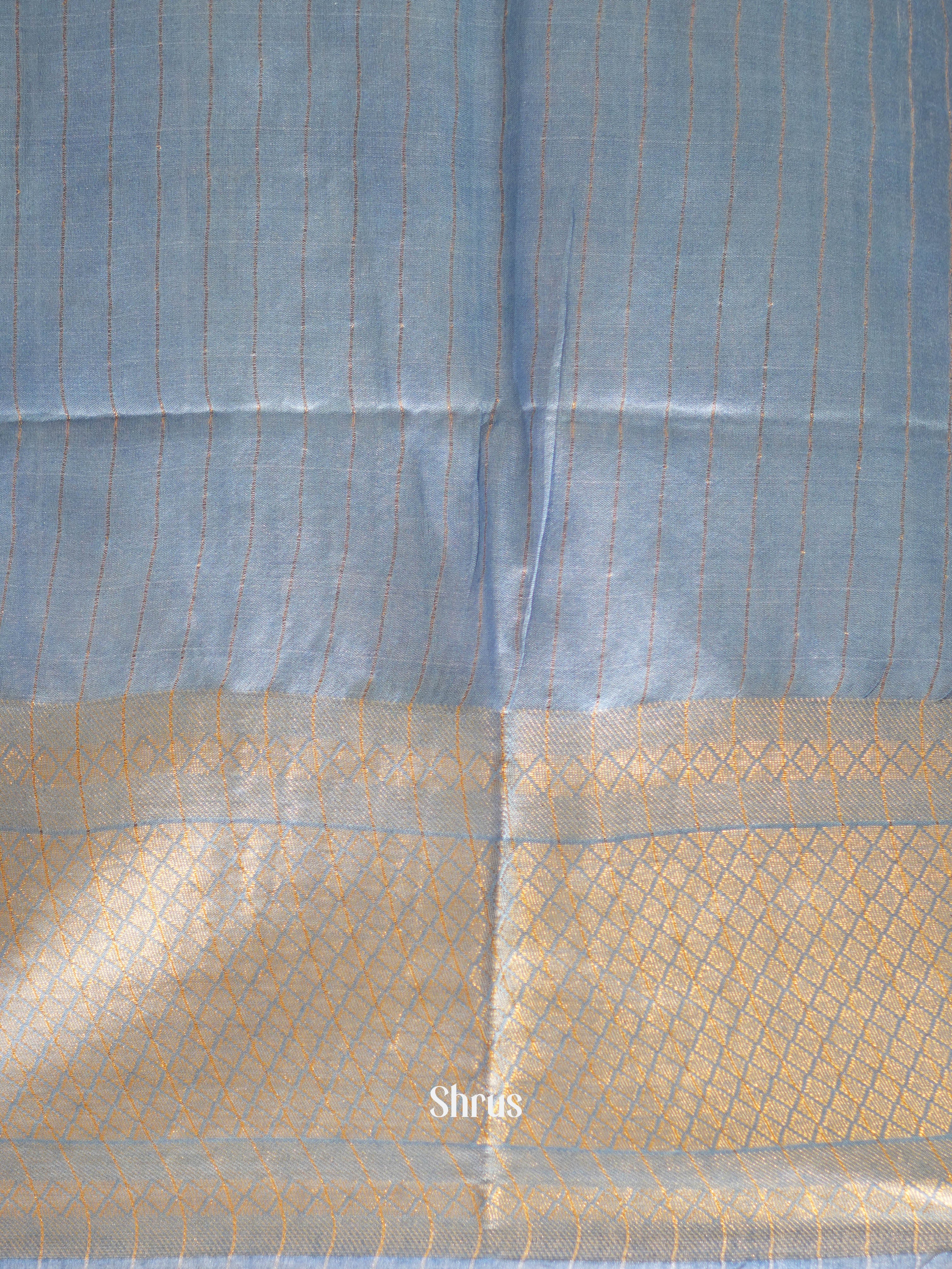 Violet & Blue- Shibori Saree