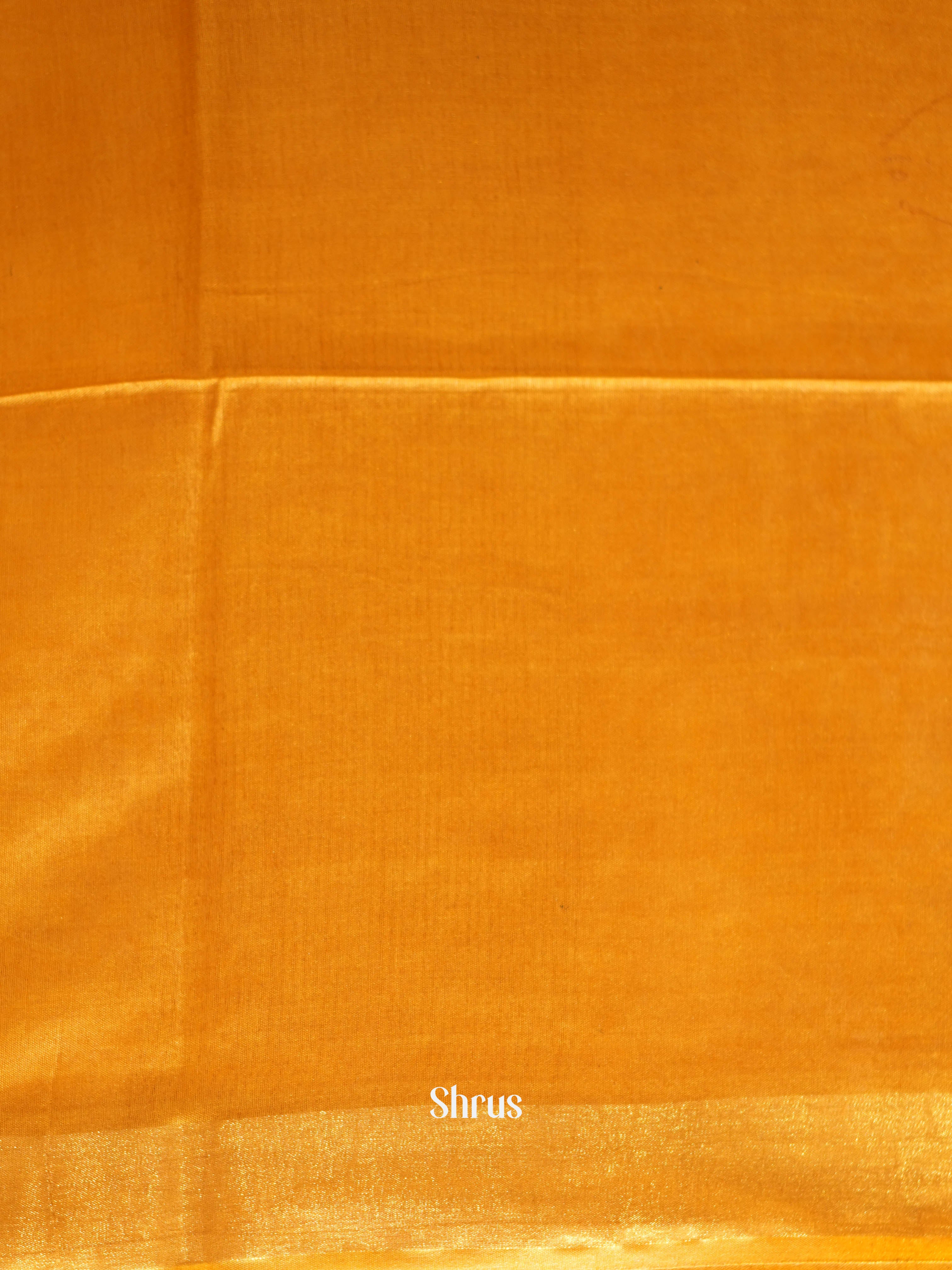 Brown  & Mustard - Shibori Saree