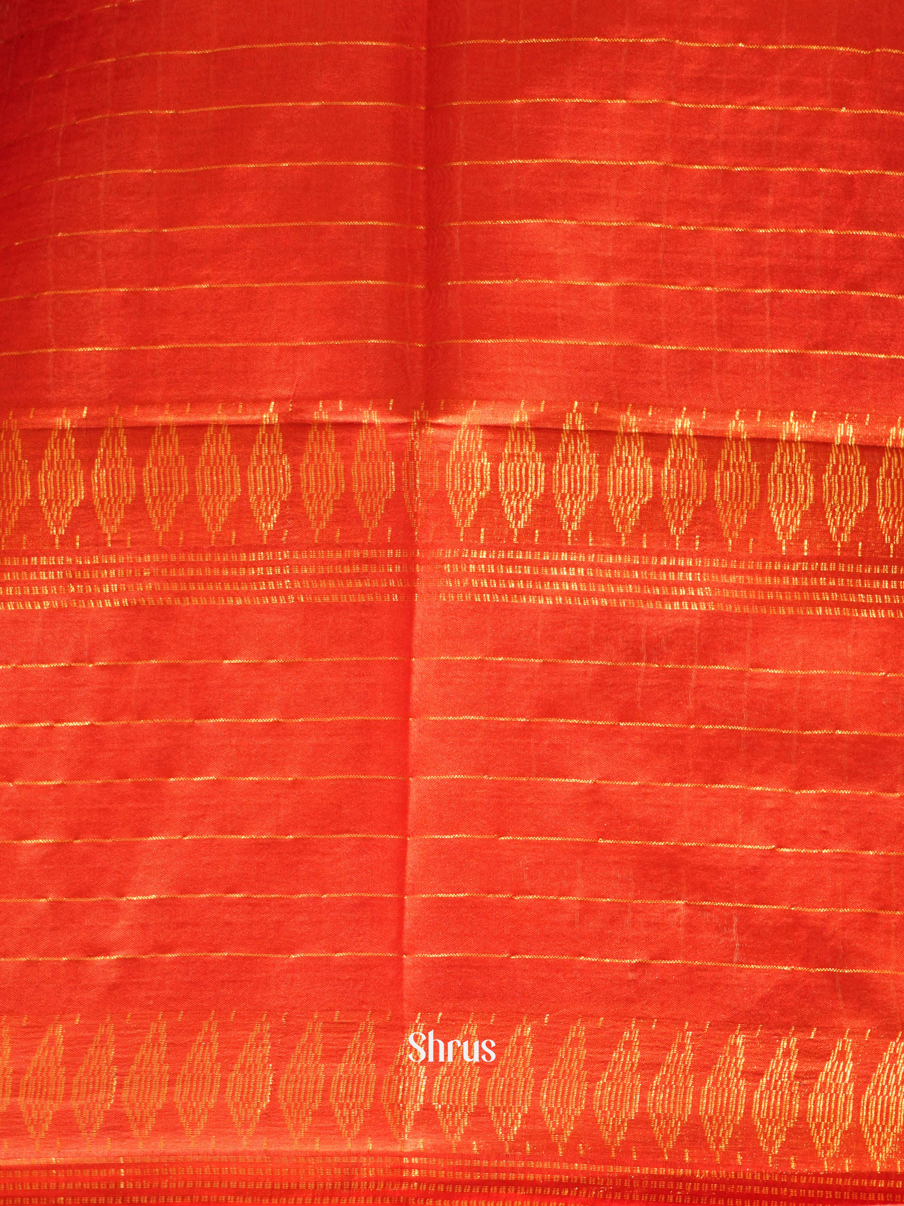 Brown & Red - Shibori Saree