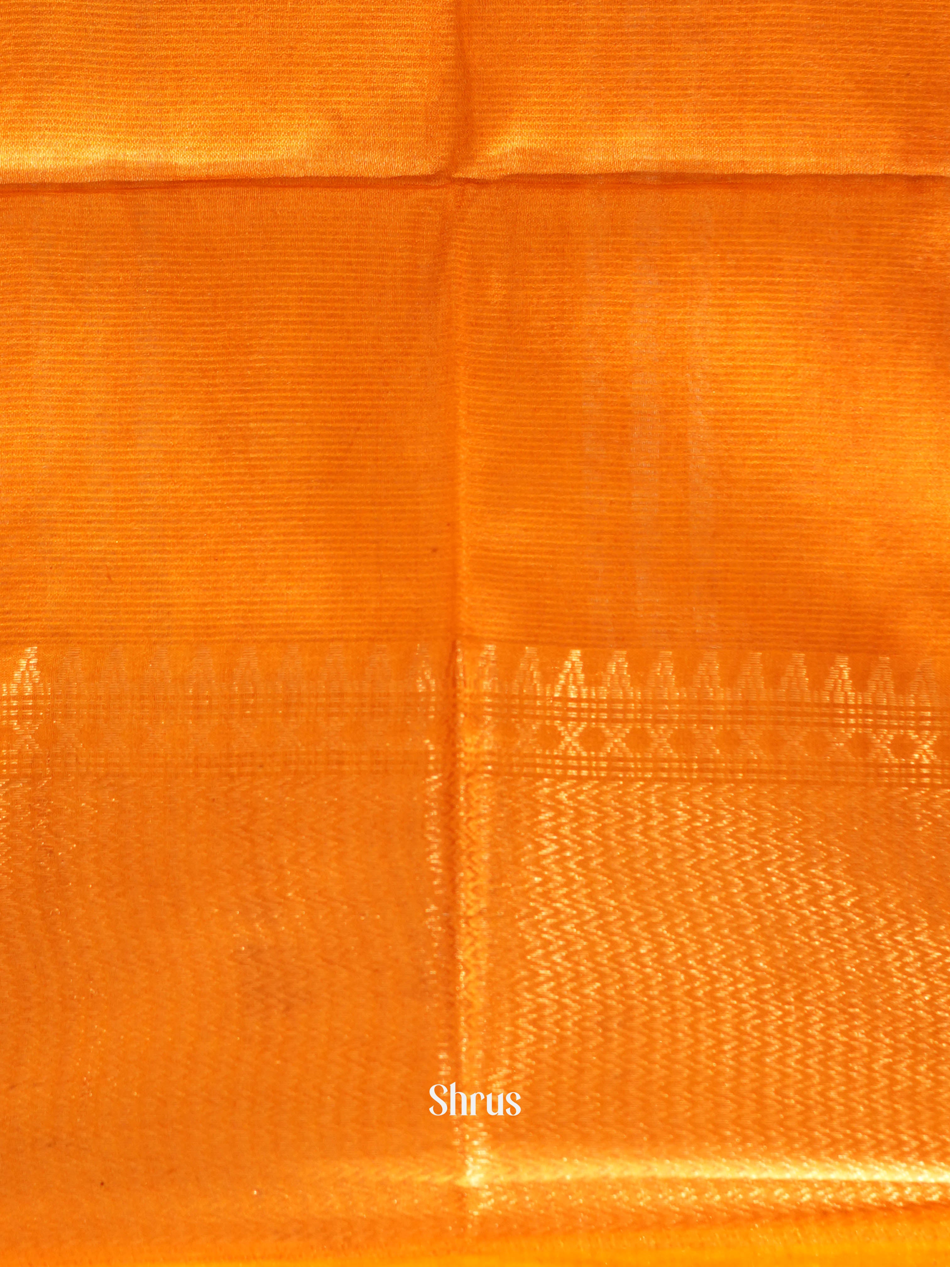 Brown & Orange- Shibori Saree