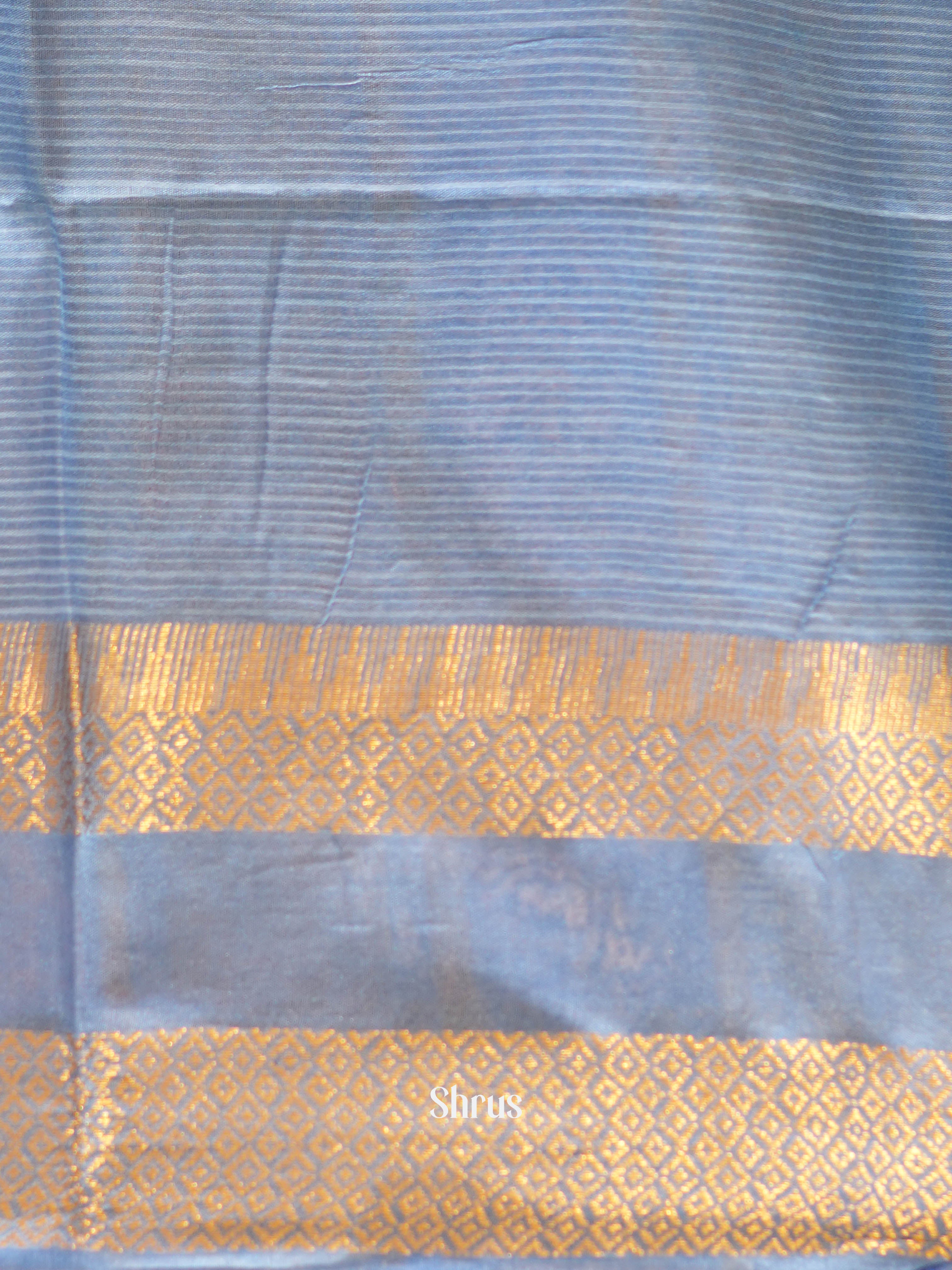 Blue & Lite blue - Shibori Saree