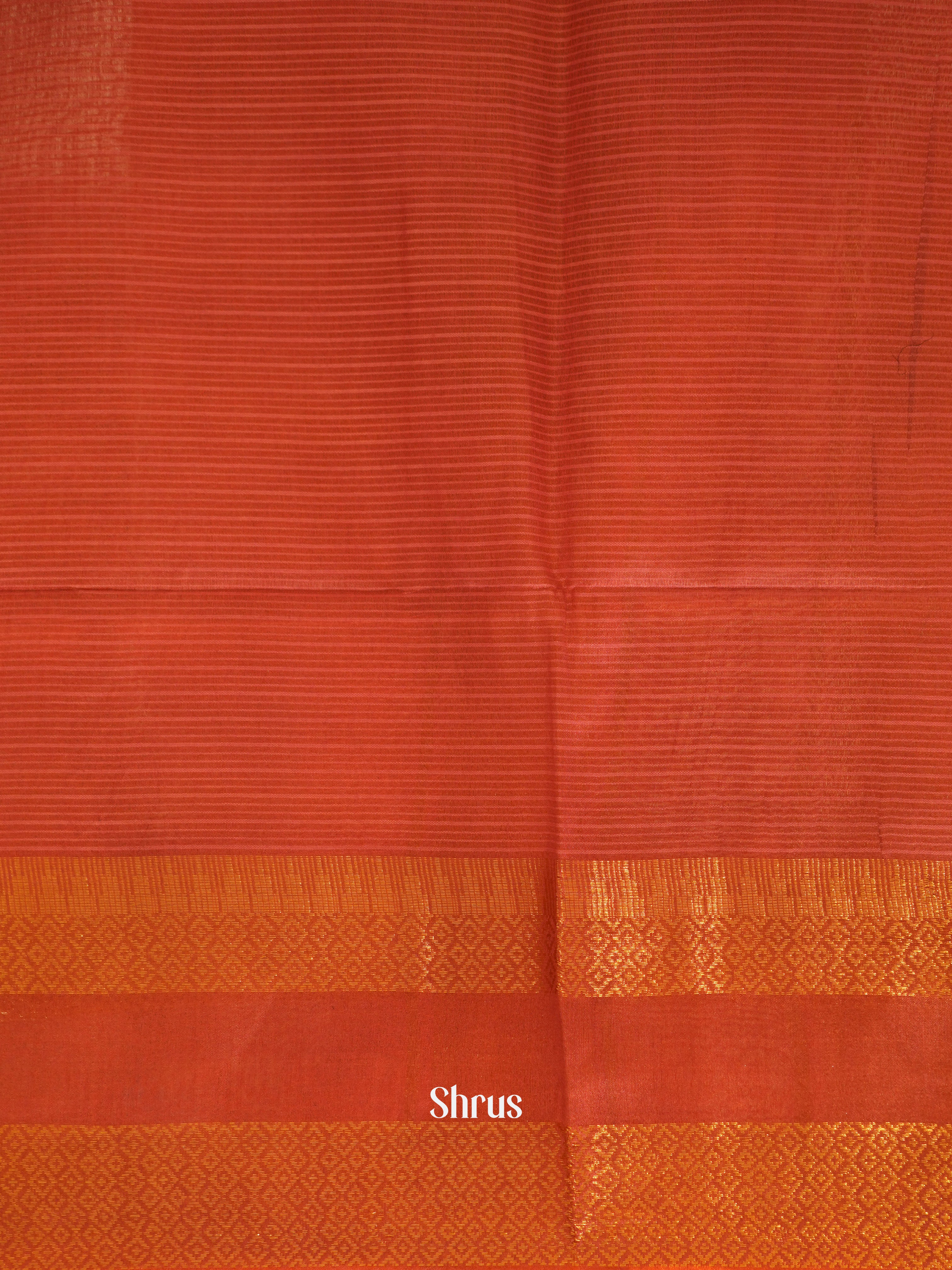 Brown & Brick - Shibori Saree