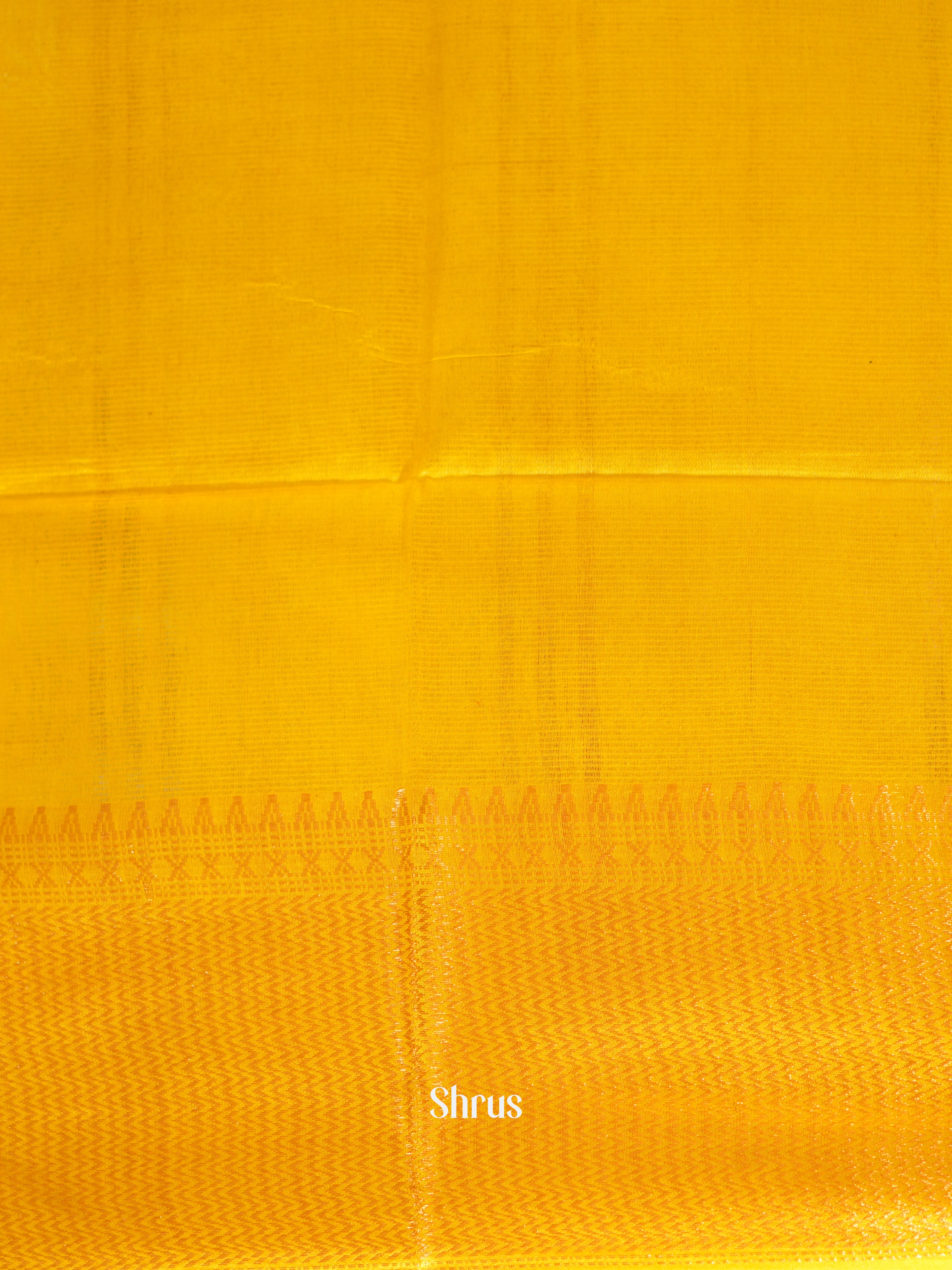 Brown & Yellow - Shibori Saree