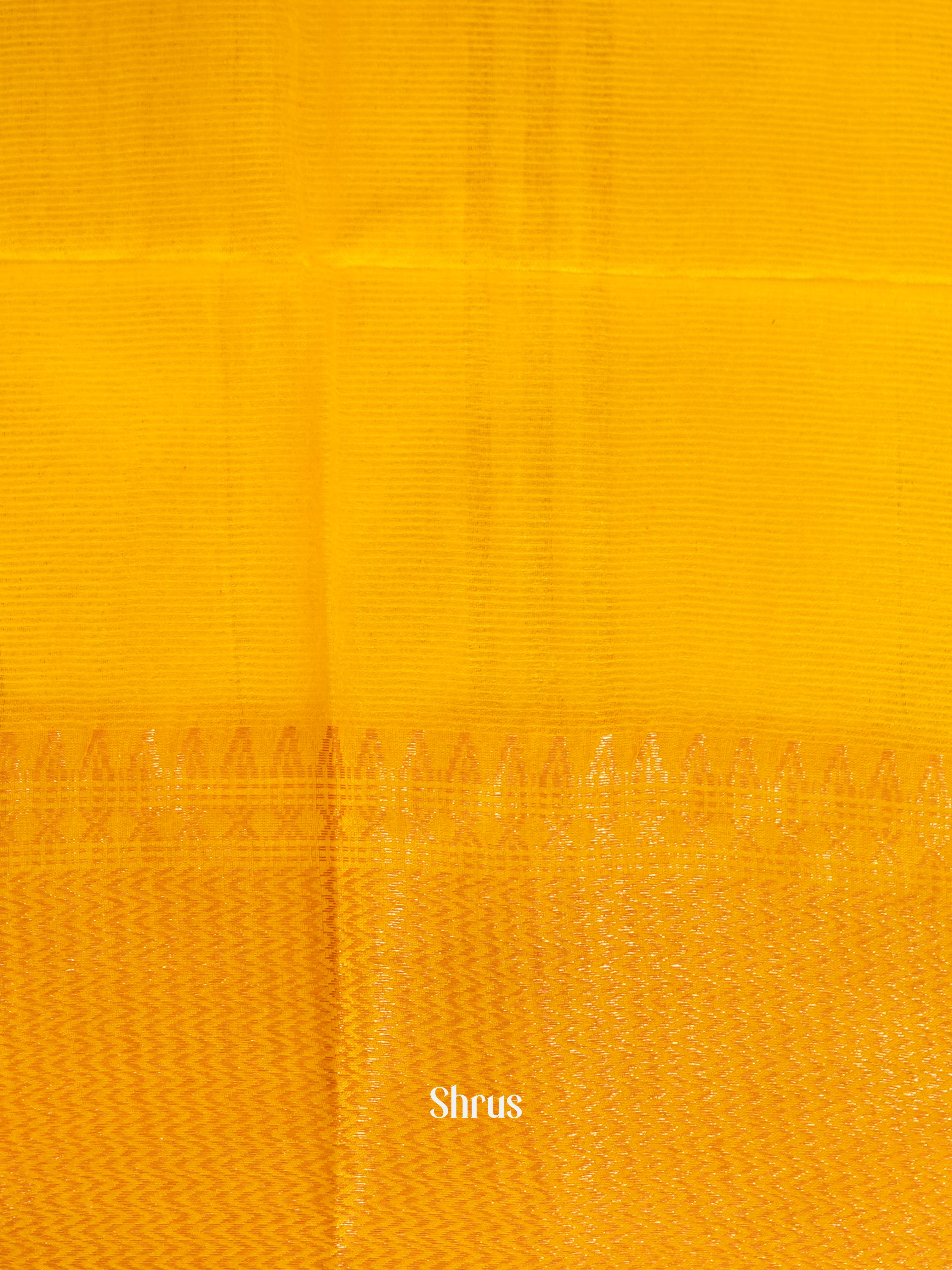 Brown & Yellow - Shibori Saree