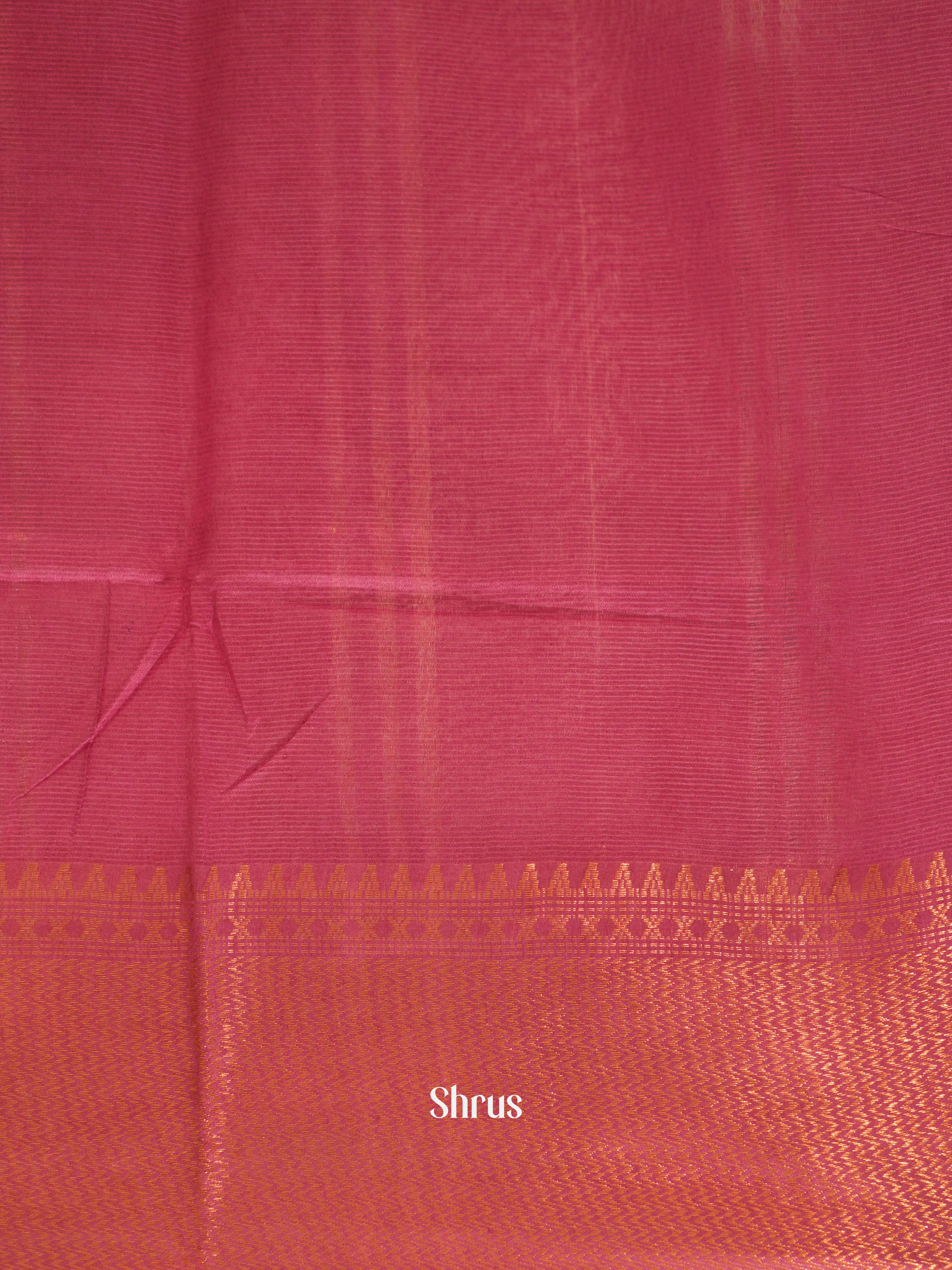 Brown & Pink - Shibori Saree