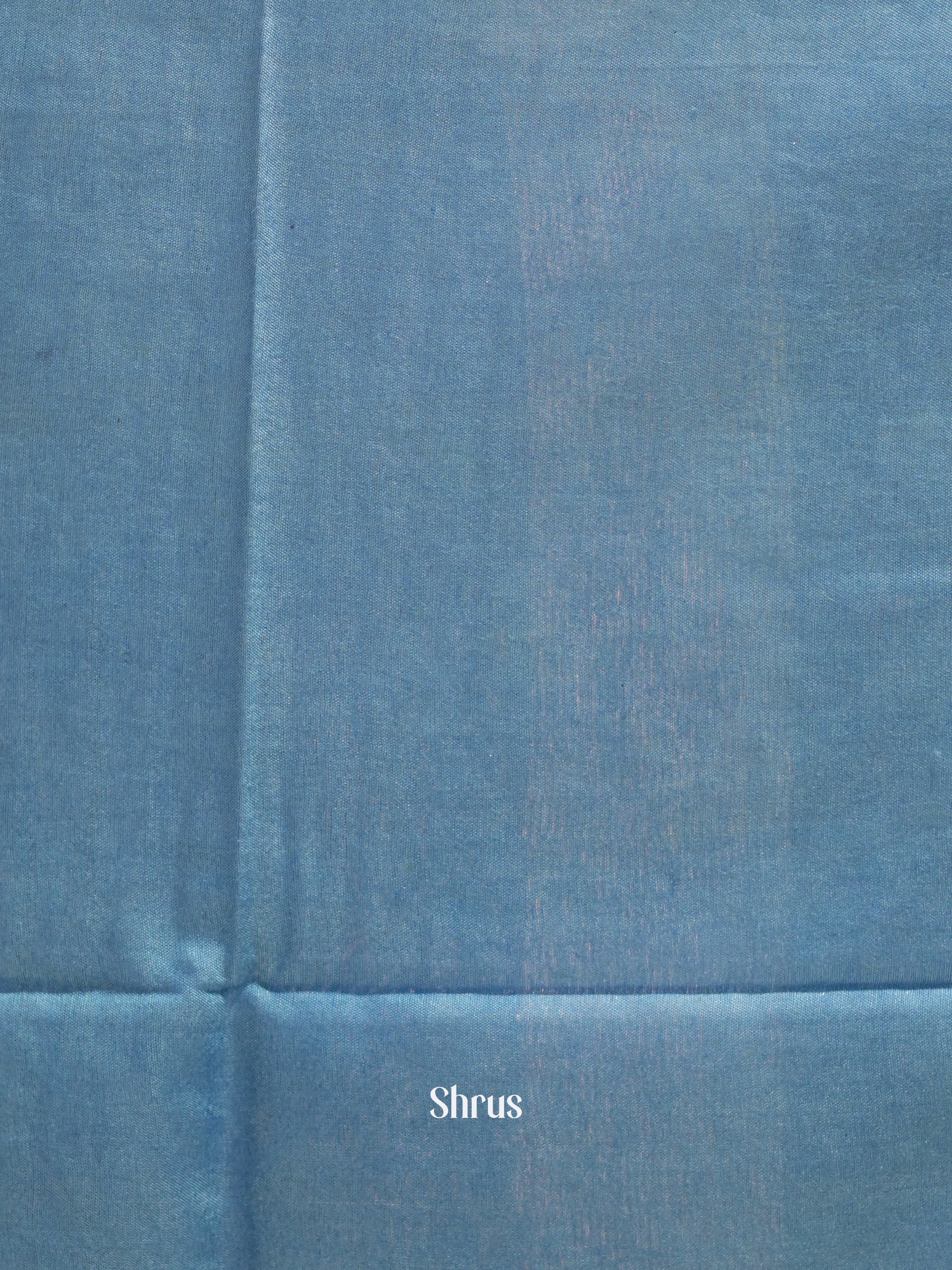 Navy Blue & Blue - Shibori Saree