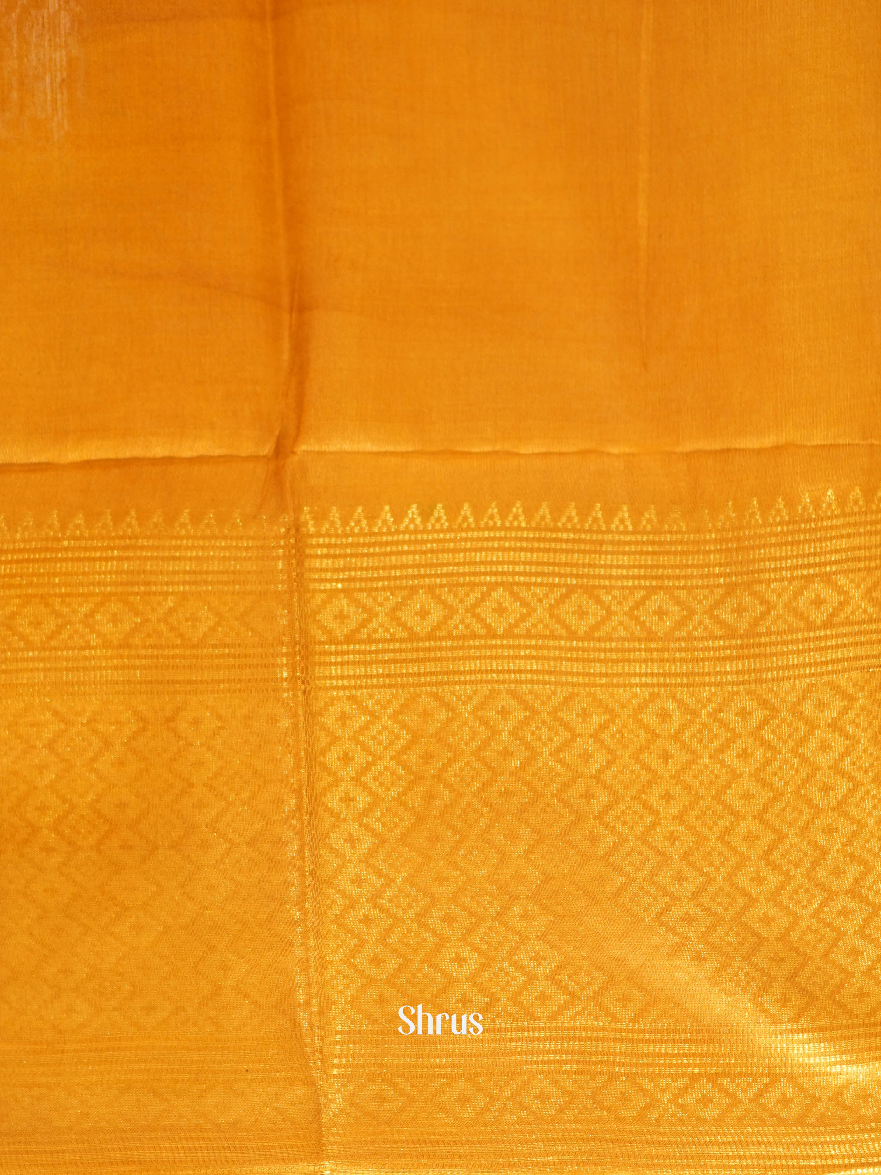 Brown & Mustard - Shibori Saree