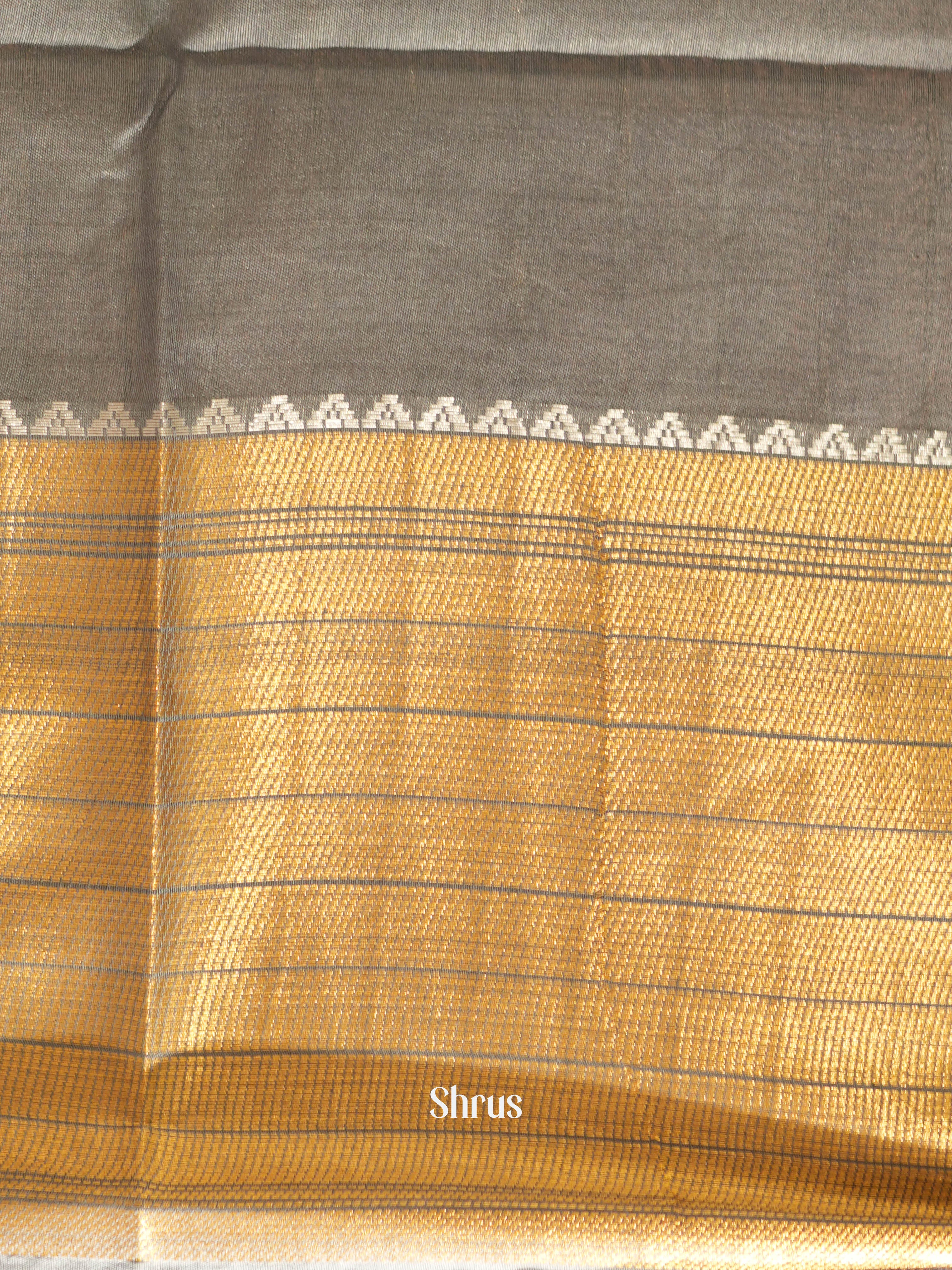 Black & Grey - Shibori Saree