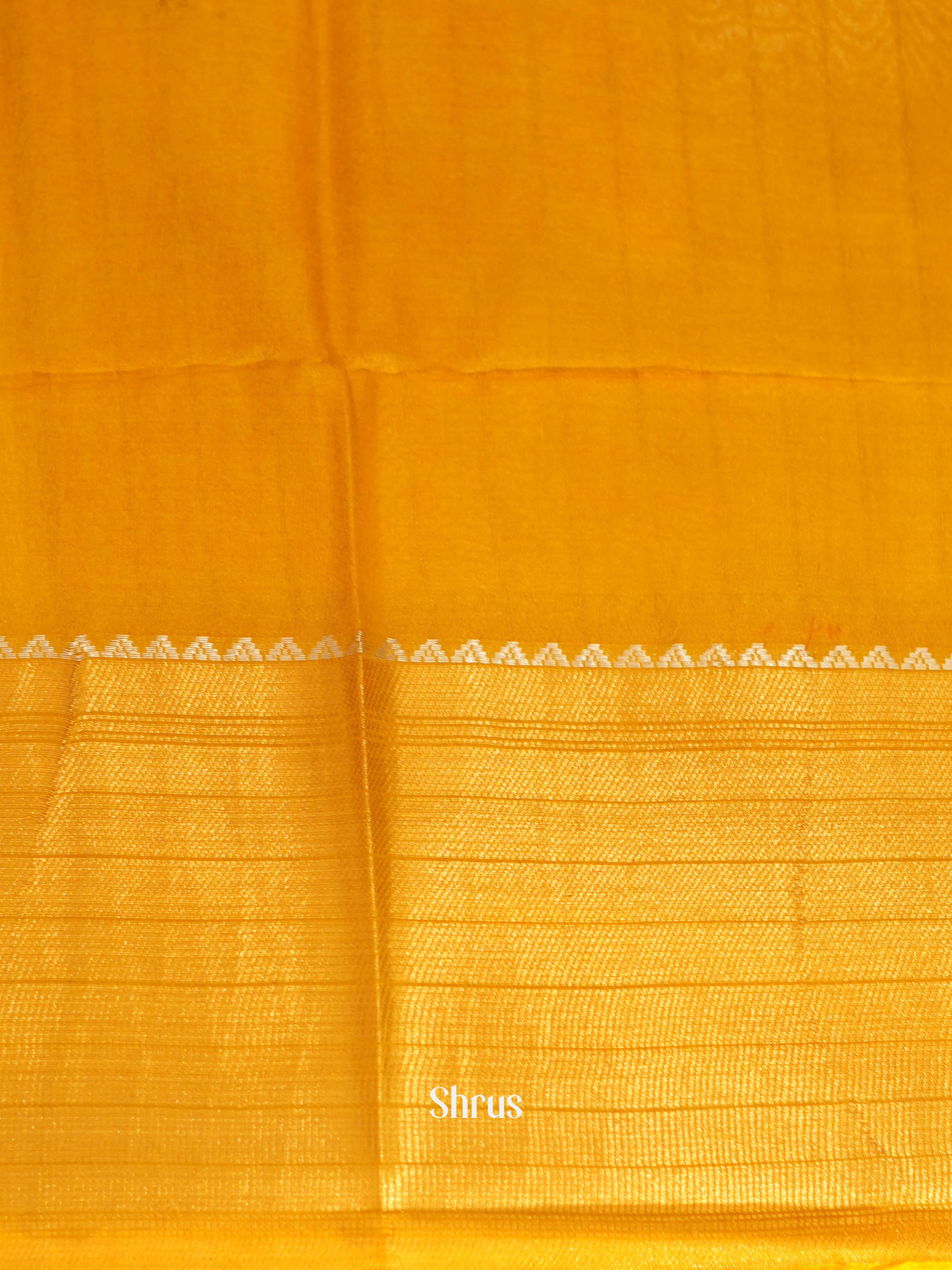 Brown & Mustard - Shibori Saree