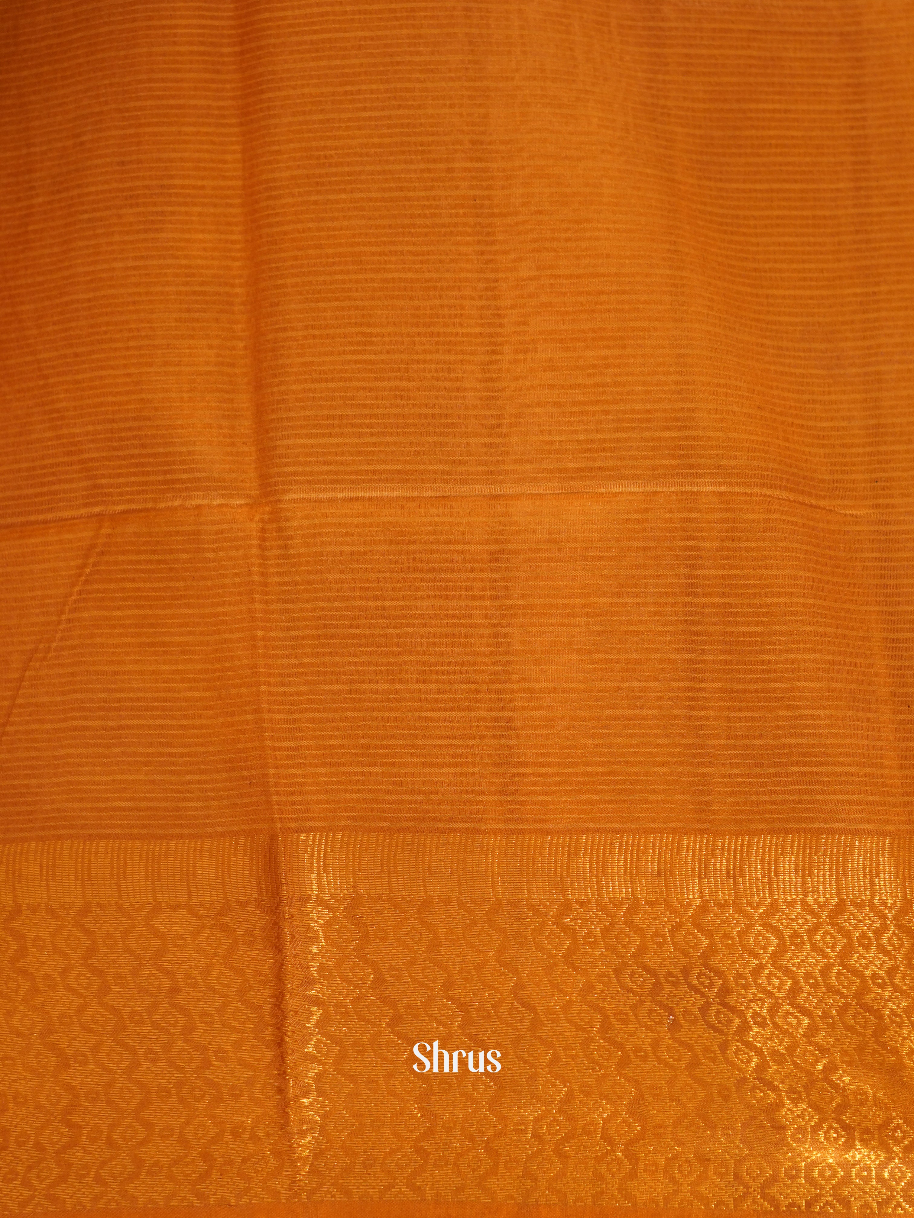 Brown & Orange - Shibori Saree