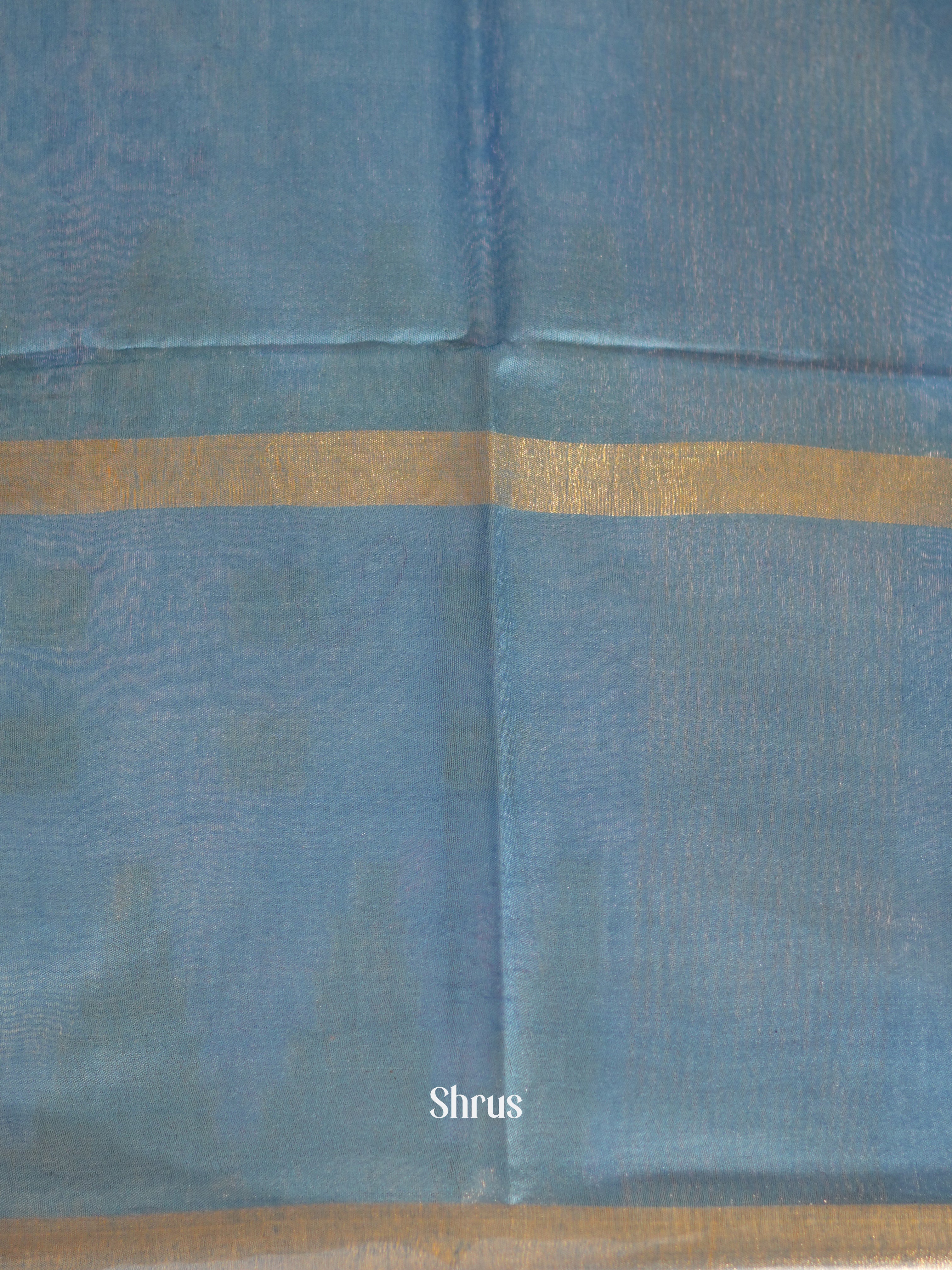 Blue & Lite Blue - Shibori Saree