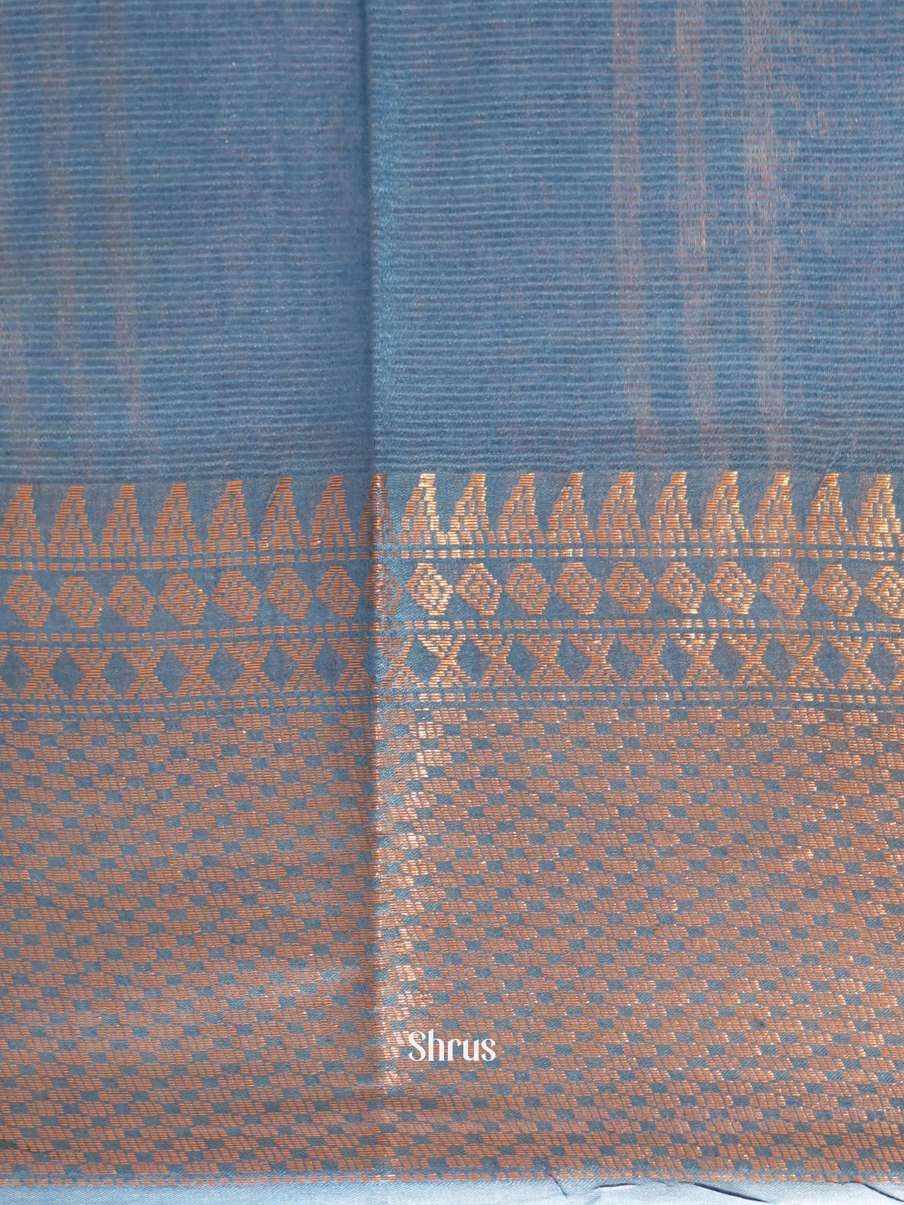 Black & Blue - Shibori Saree