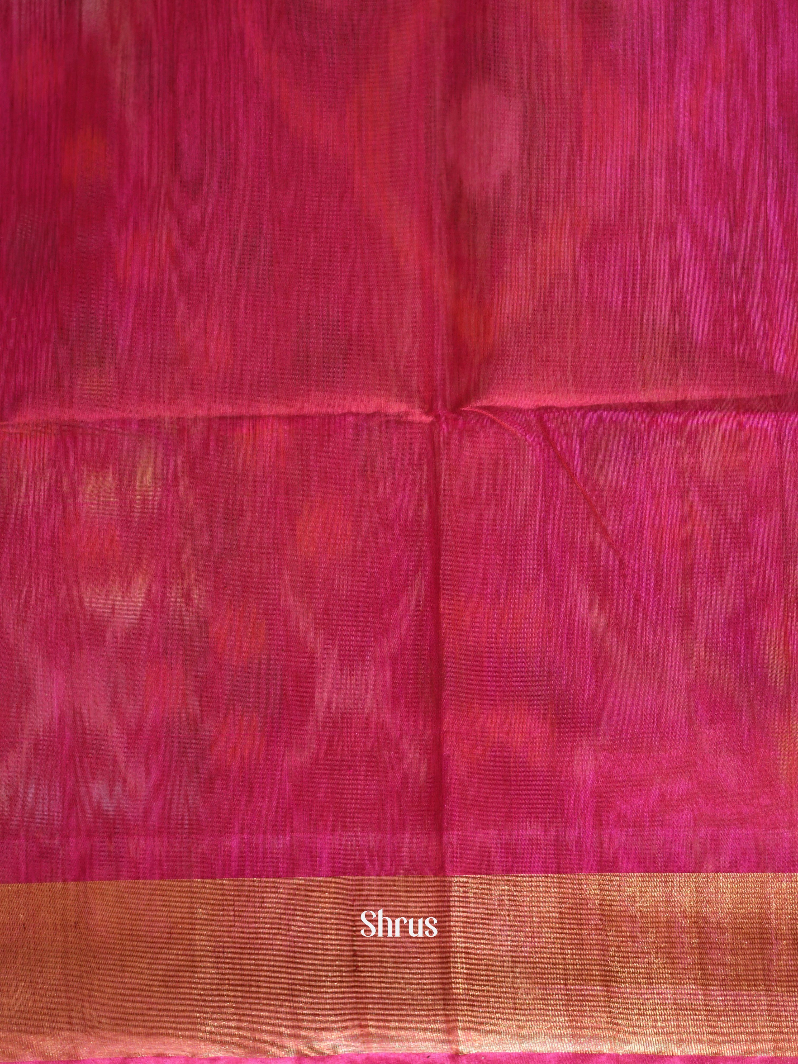 Mustard & Maroon - Pochampally sico saree