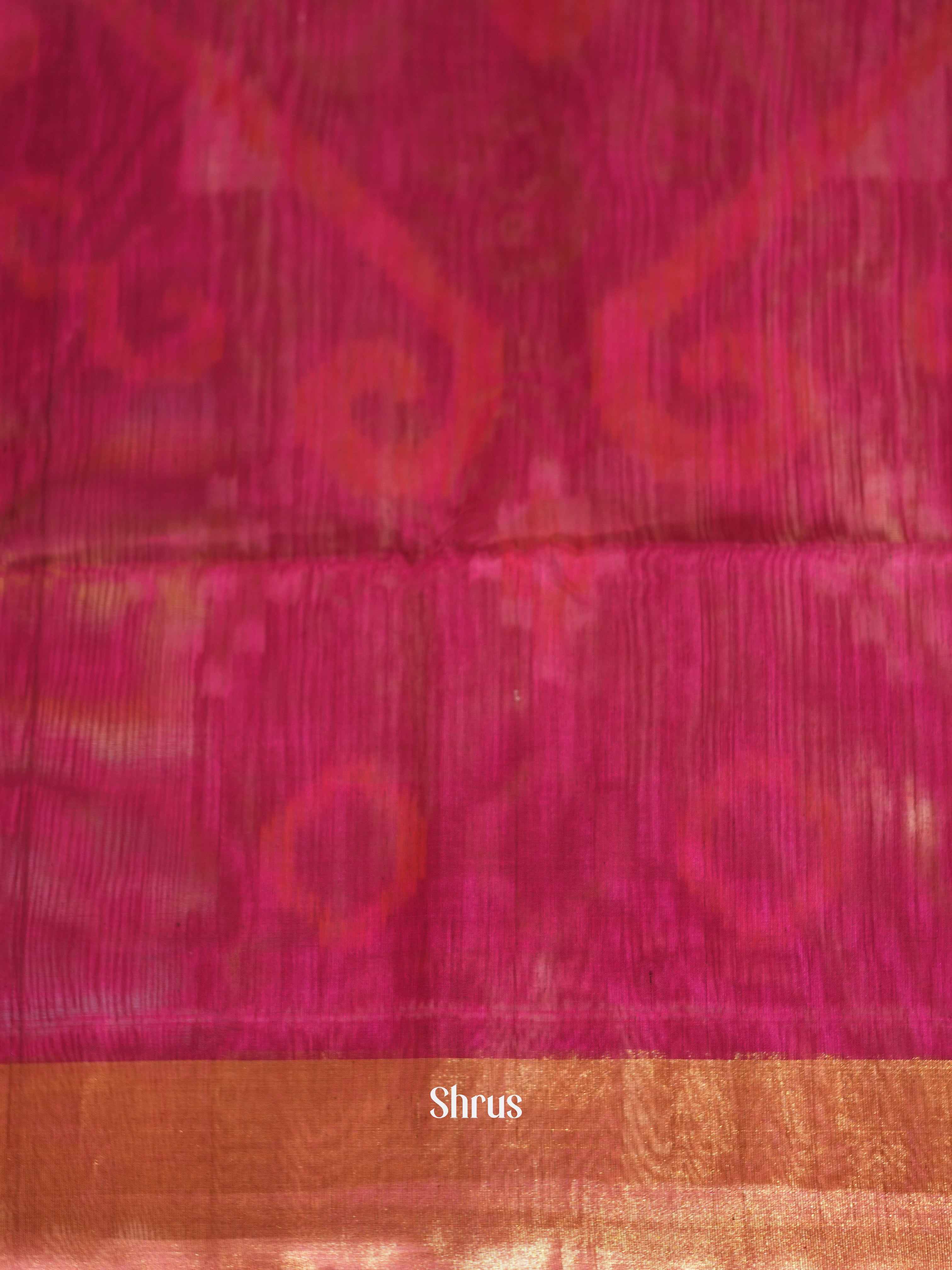 Grey & Maroon - Pochampally sico saree