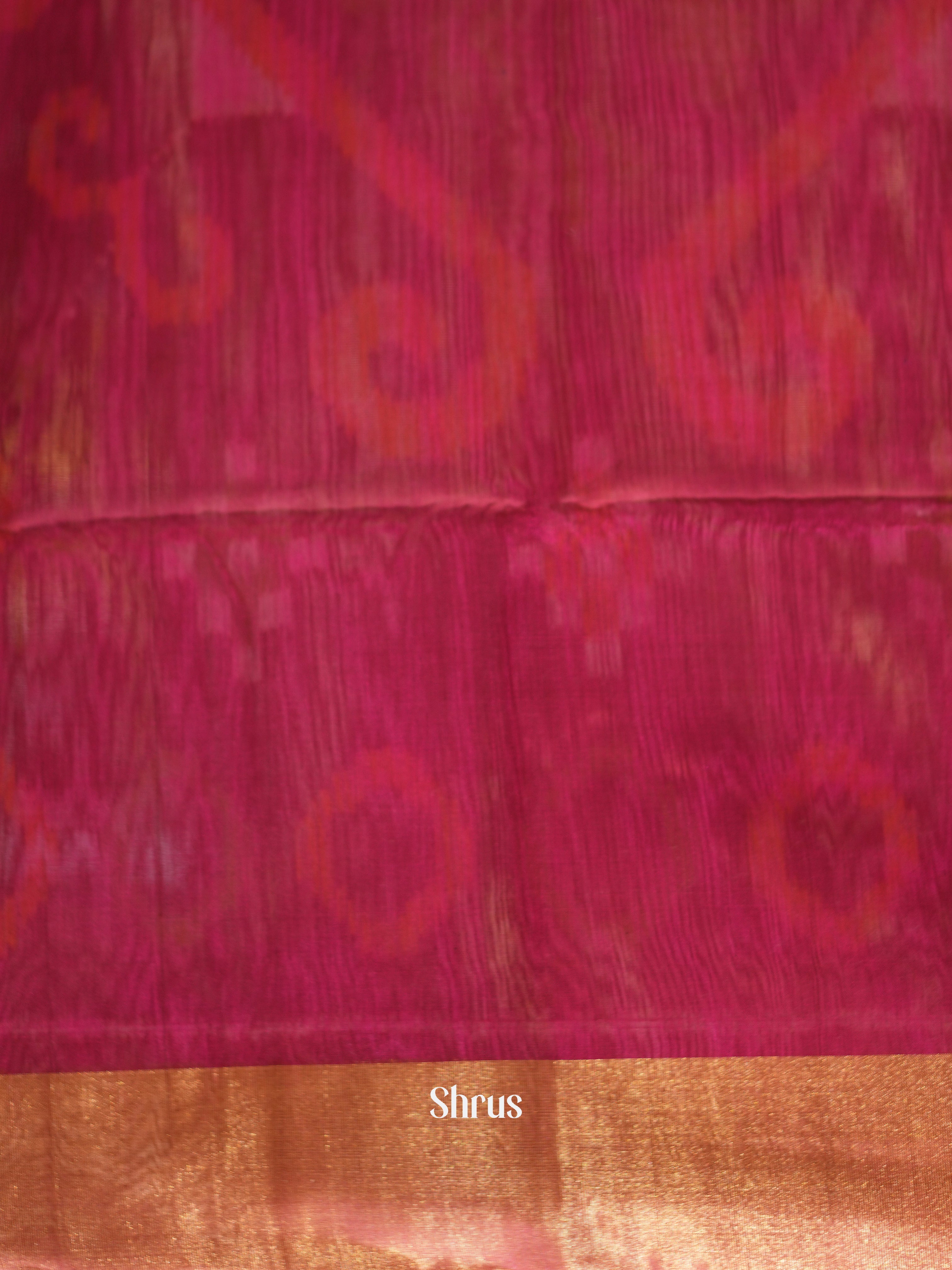 Violet & Maroon - Pochampally sico saree