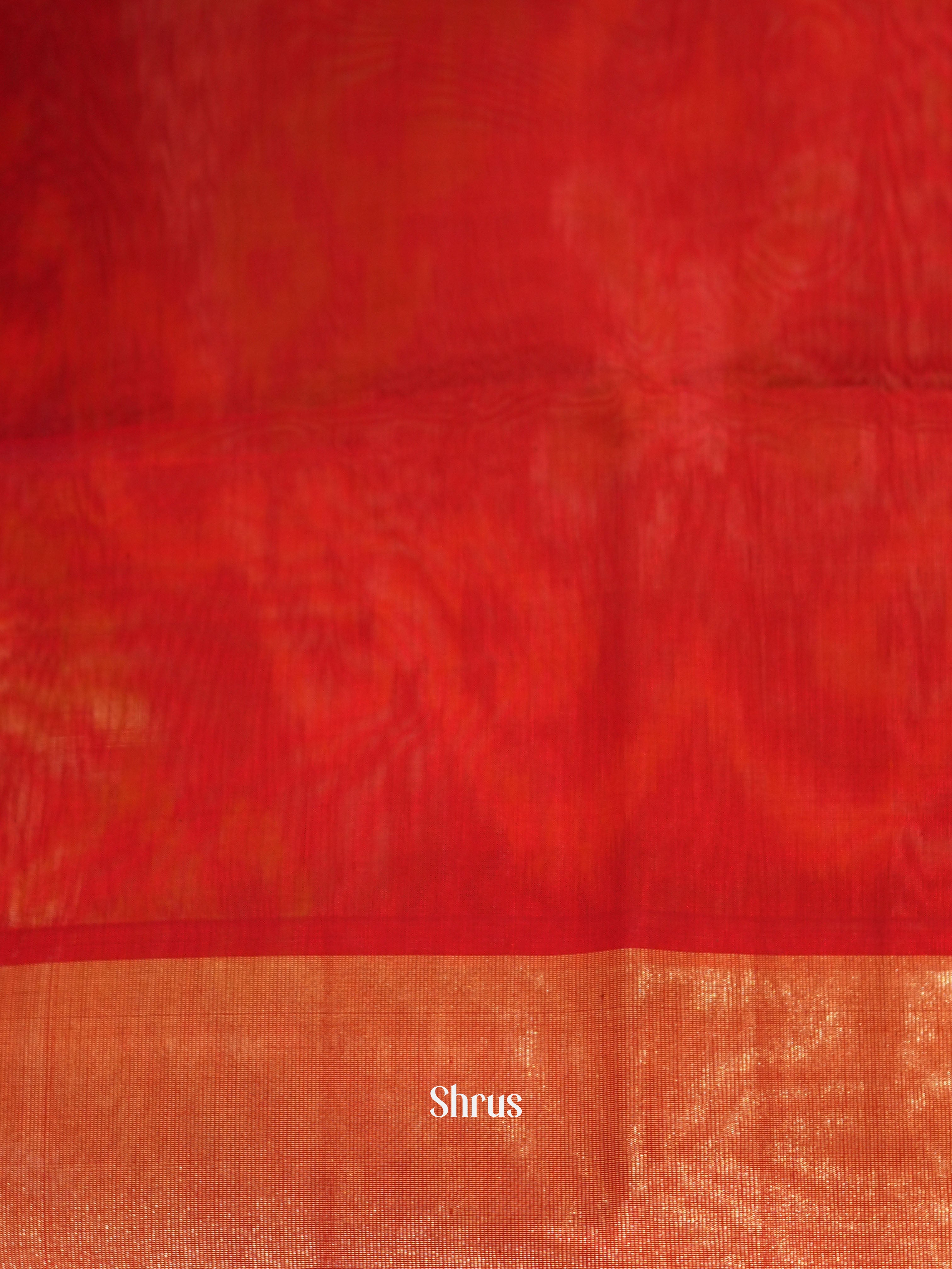 Blue & Red - Pochampally sico saree