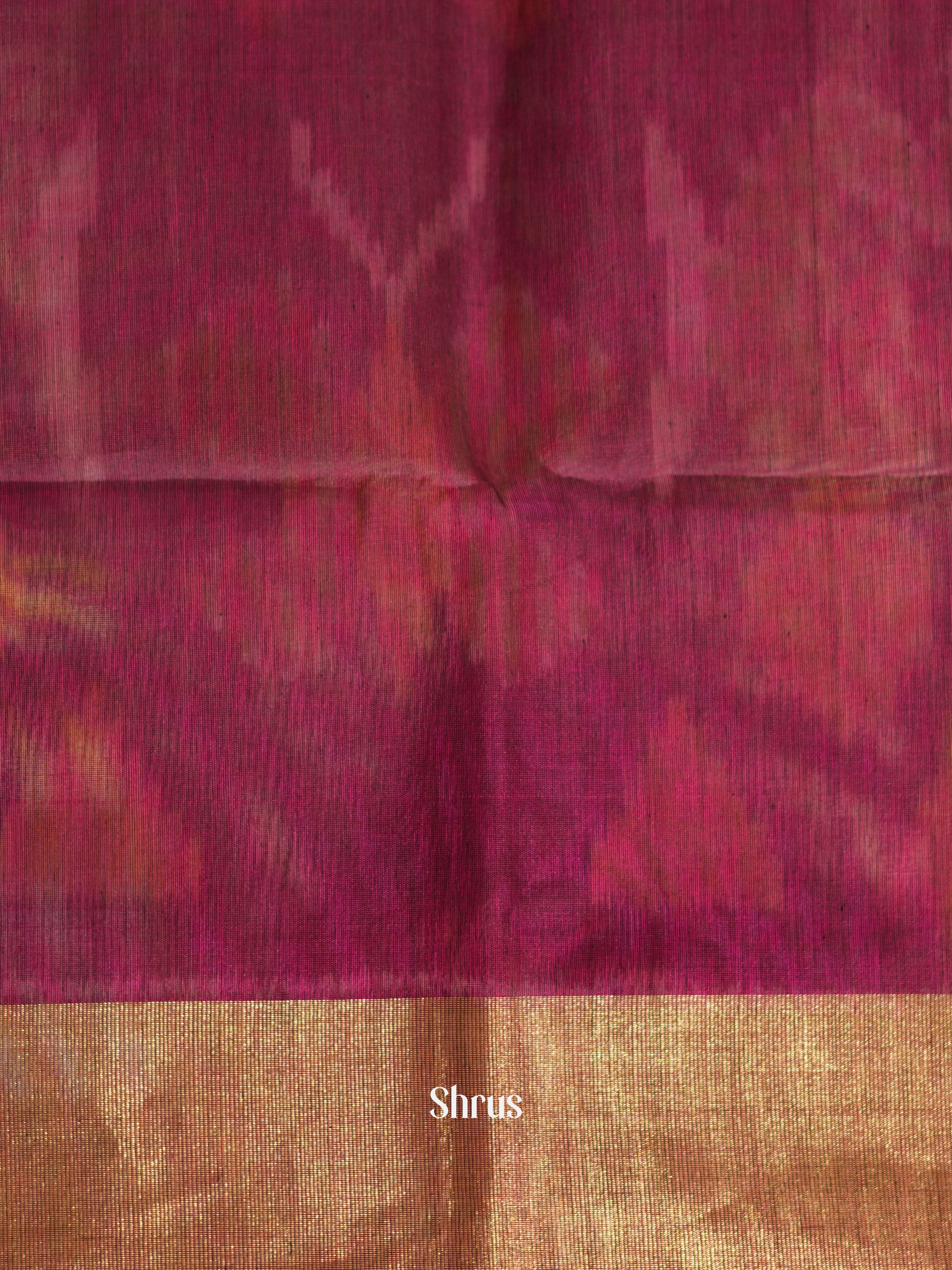 Orange & Purple - Pochampally sico saree