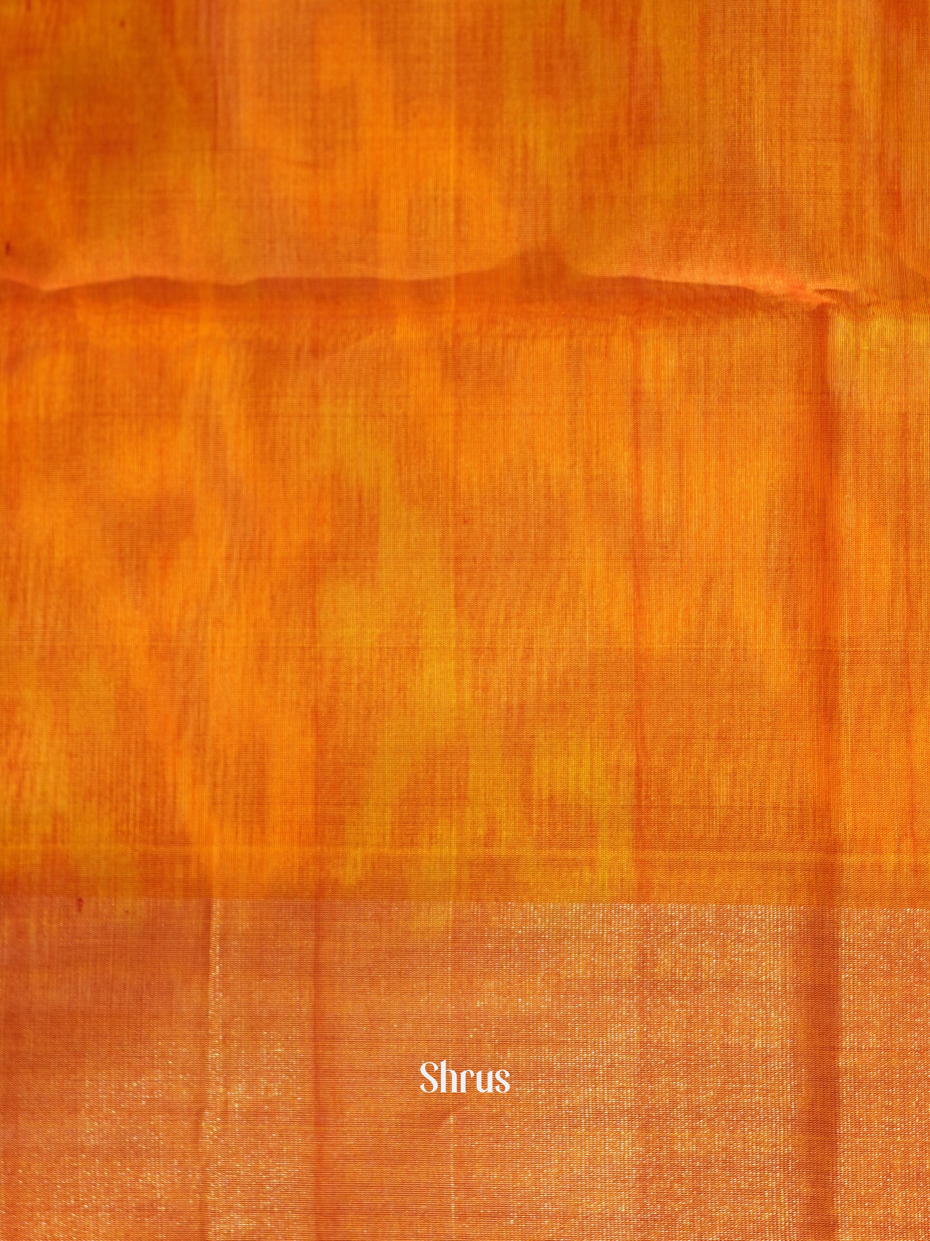 Purple & Orange - Pochampally sico saree