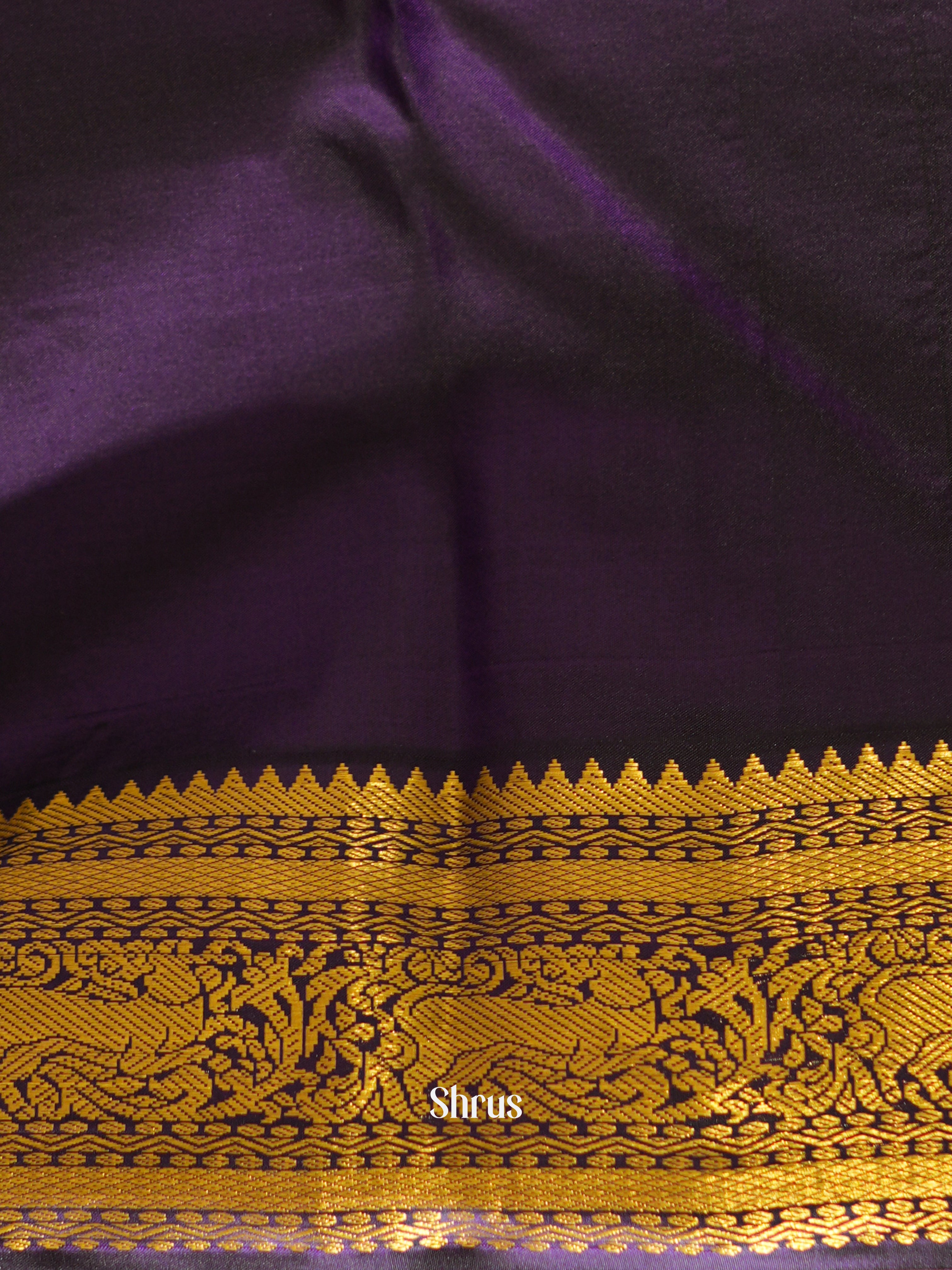 Ramar Blue & Violet - Kanchipuram Silk Saree