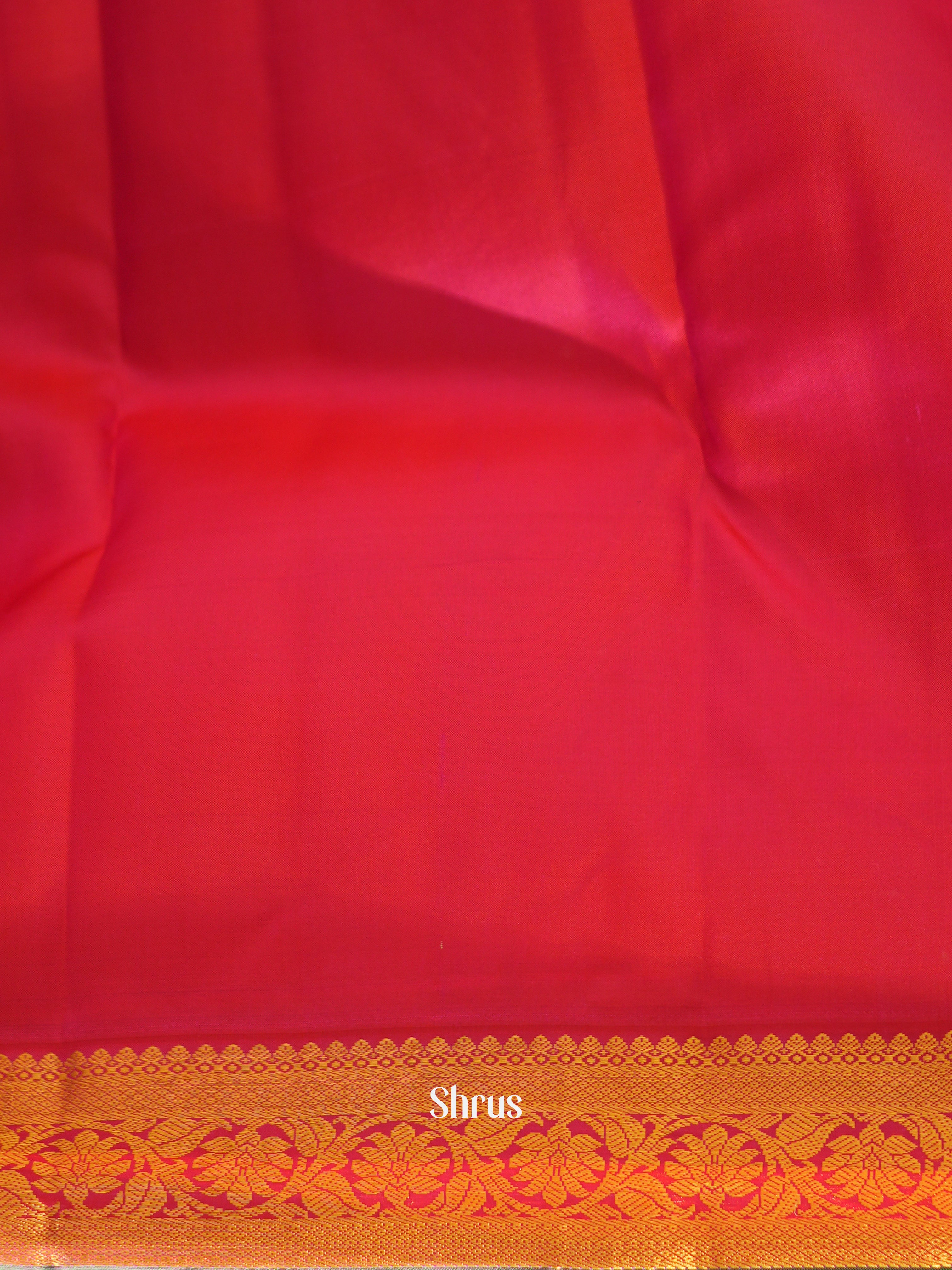 Cream & Pink- Kanchipuram Silk Saree