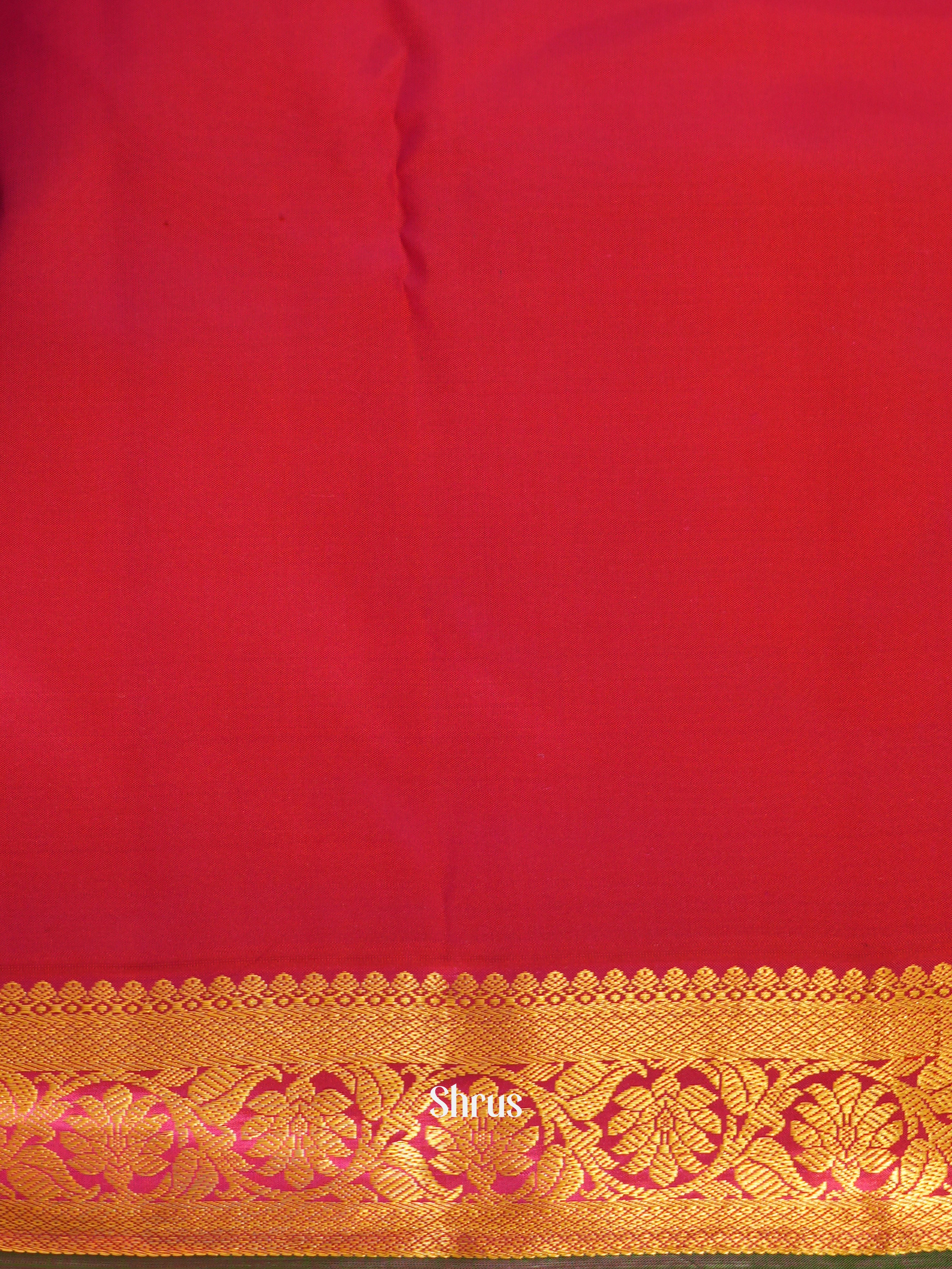 Blue & Maroon - Kanchipuram Silk Saree