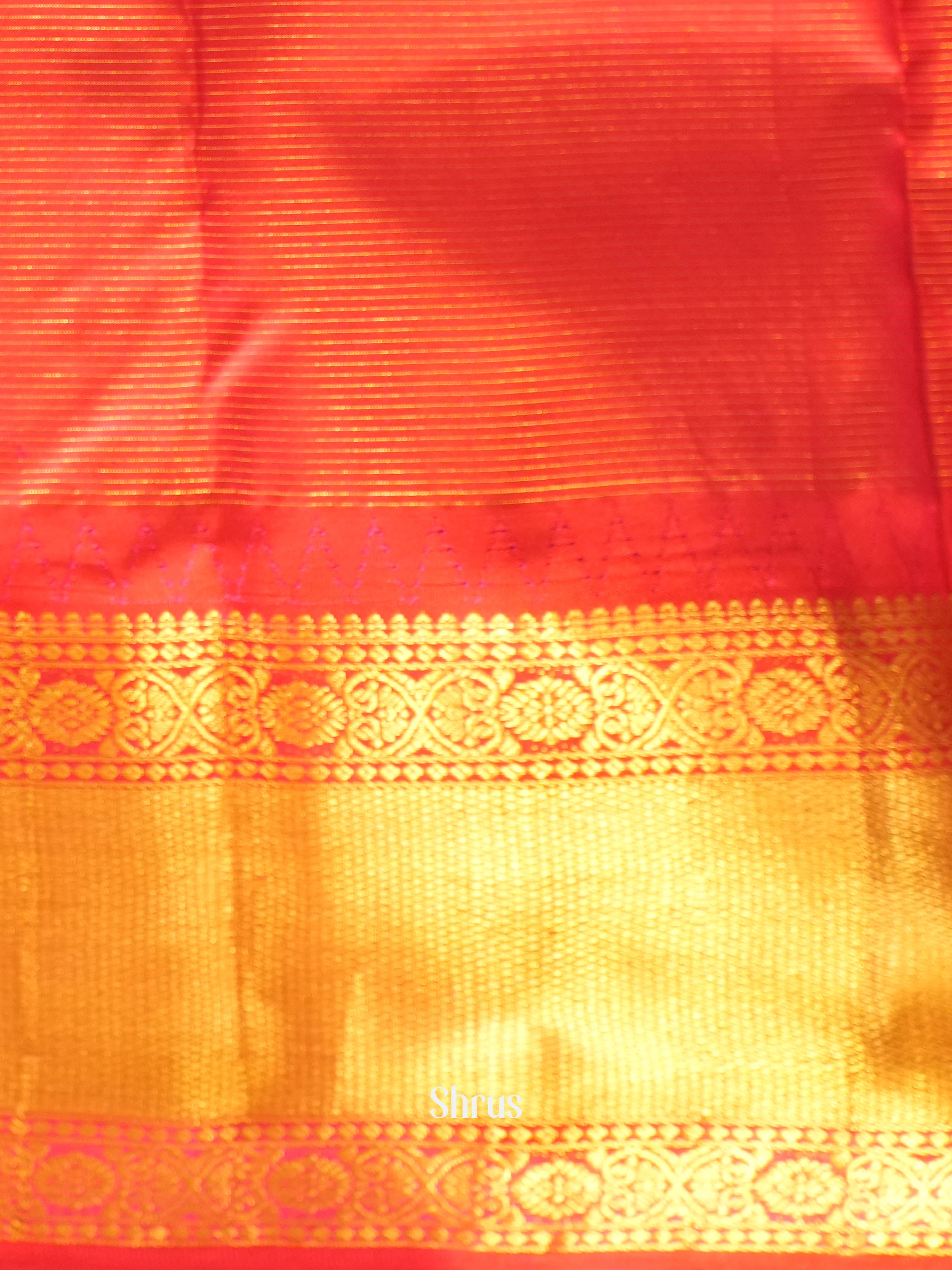 Gold & Maroon - Kanchipuram silk Saree