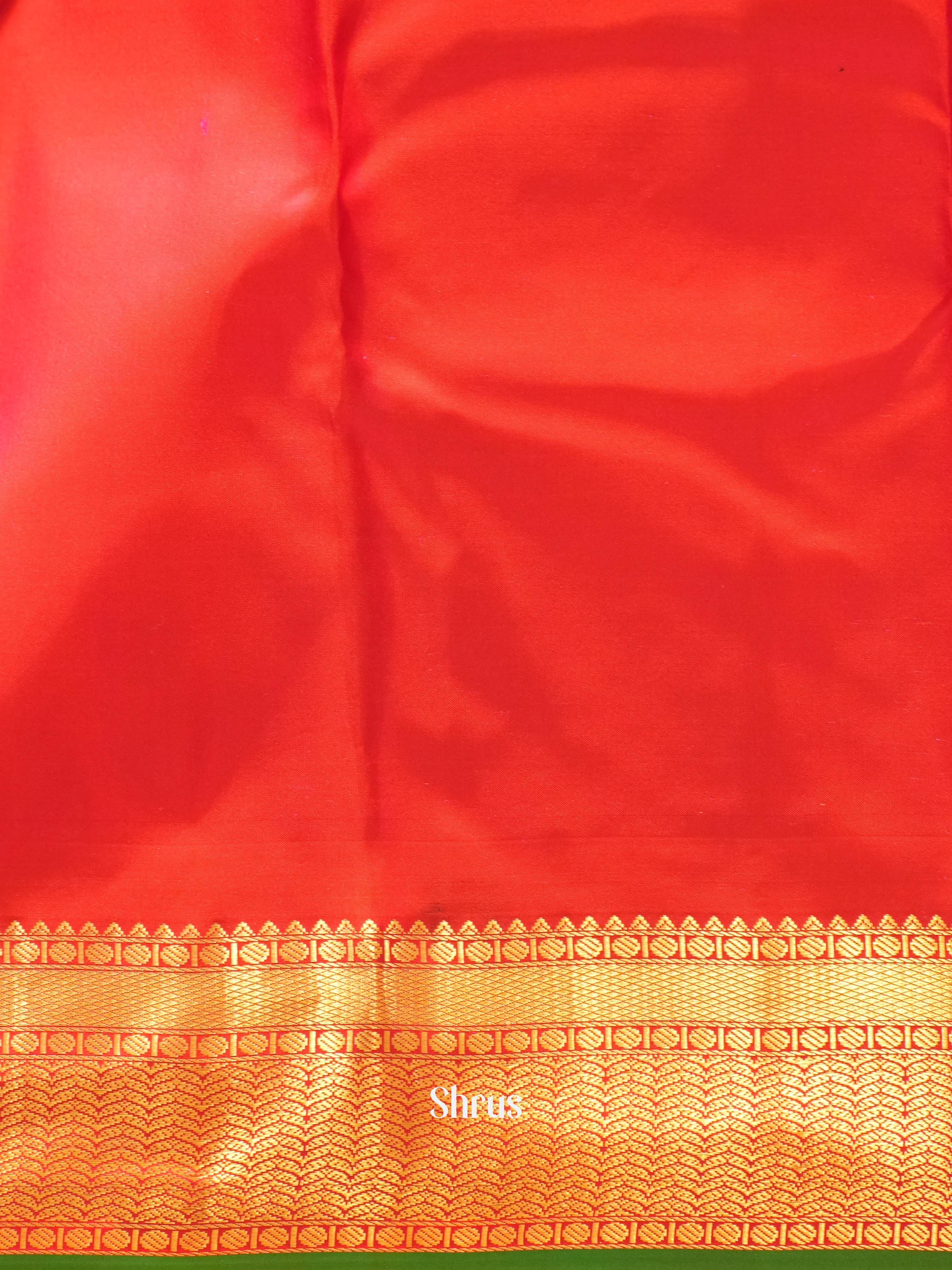 Green & Red - Kanchipuram silk Saree