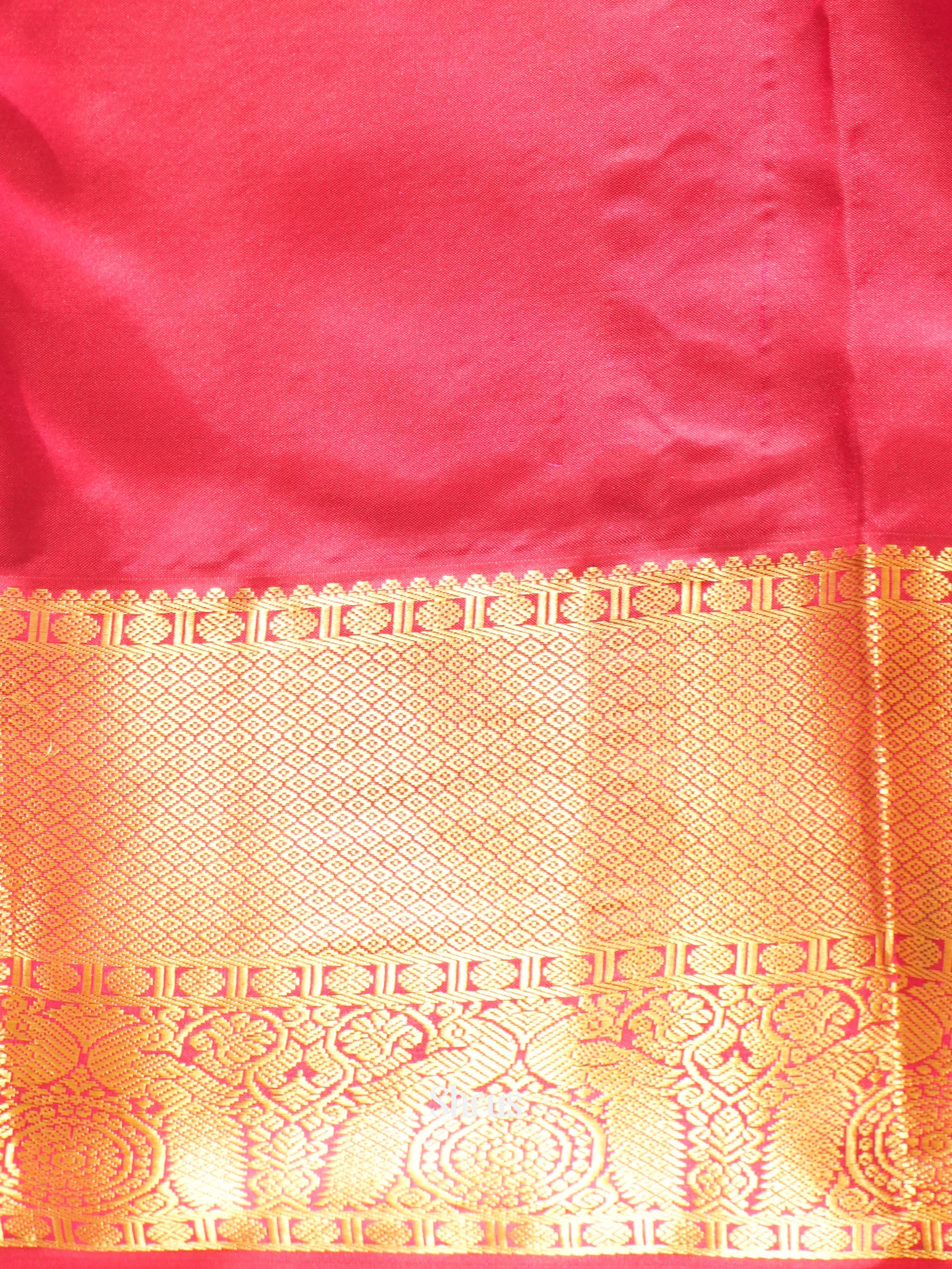 Green & Maroon - Kanchipuram silk Saree