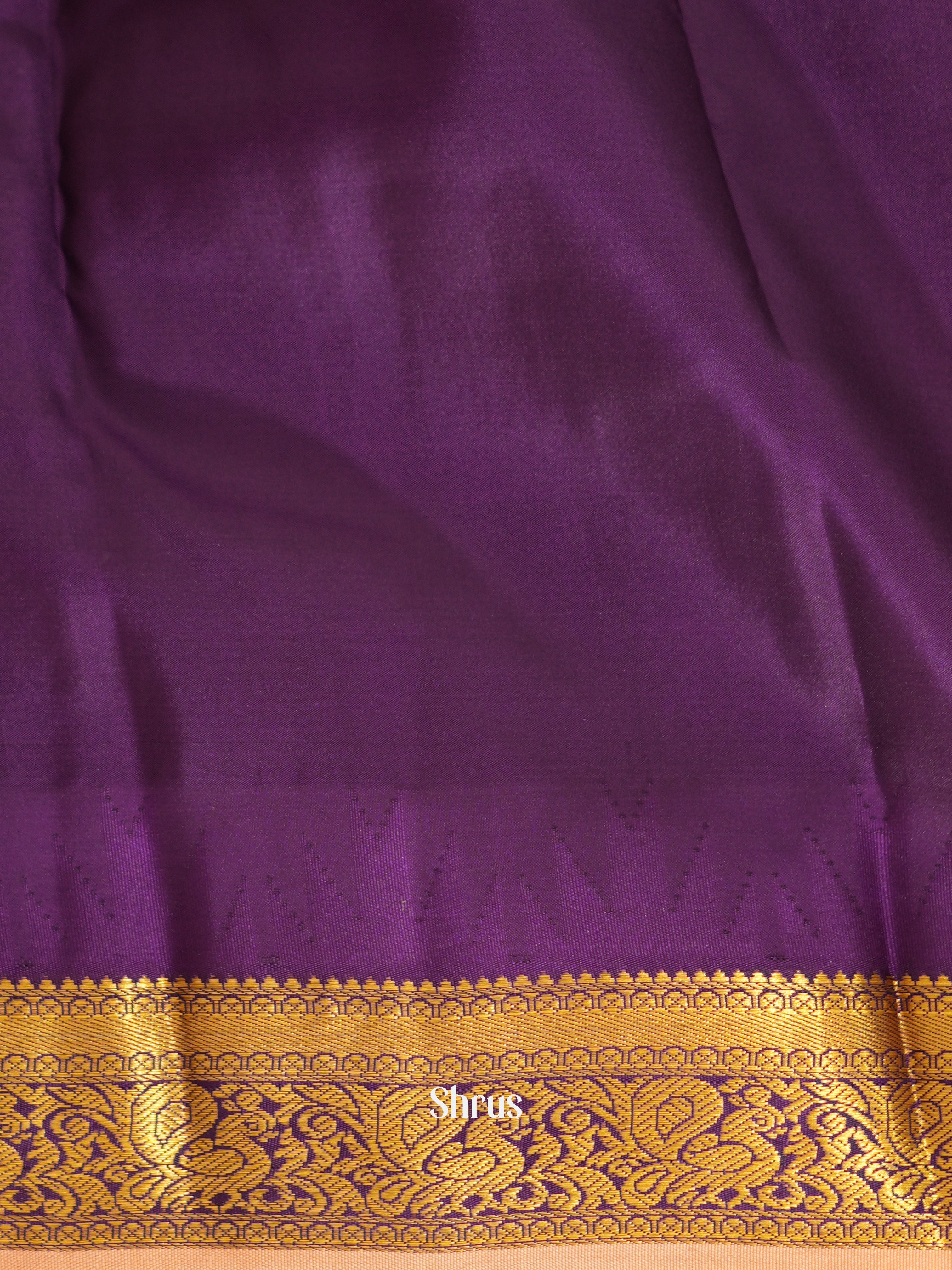 Baby Pink & Violet - Kanchipuram Silk Saree