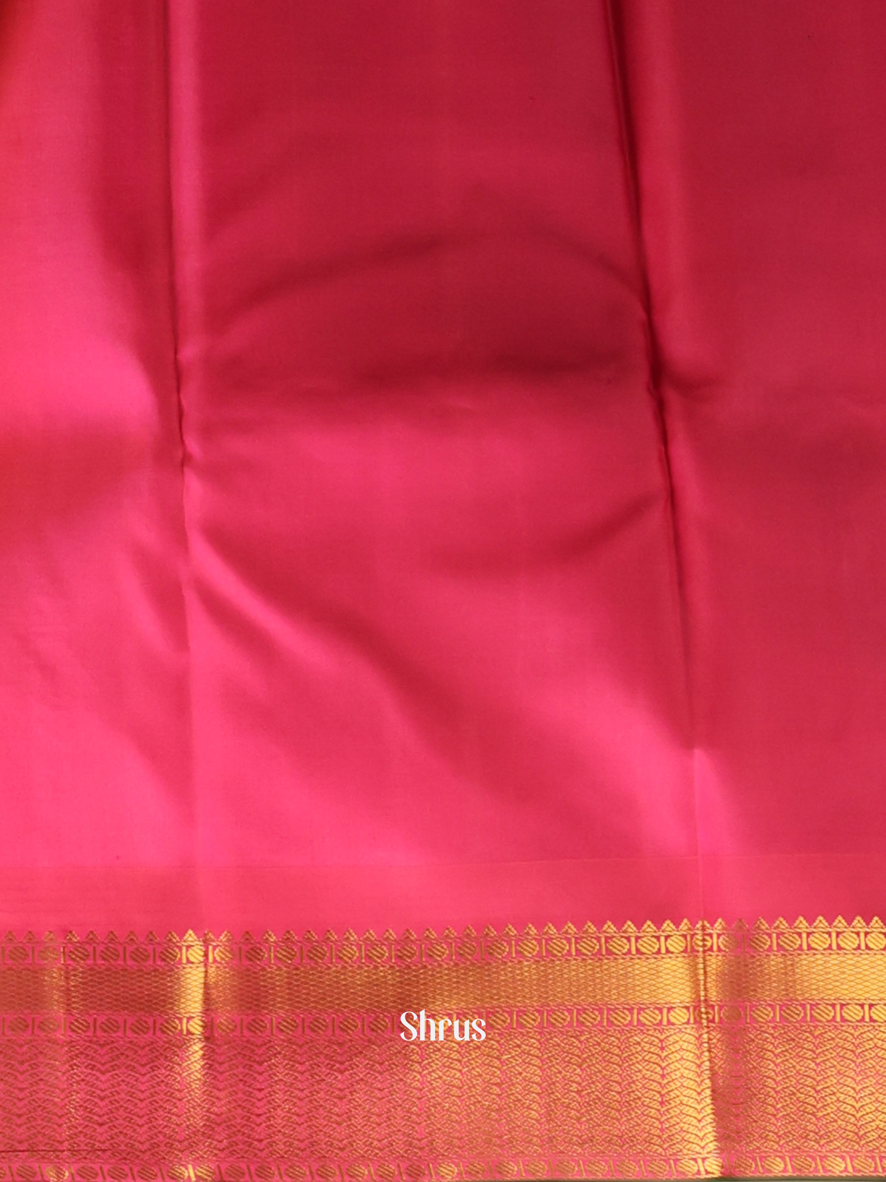 Mustard & Maroon - Kanchipuram Silk Saree