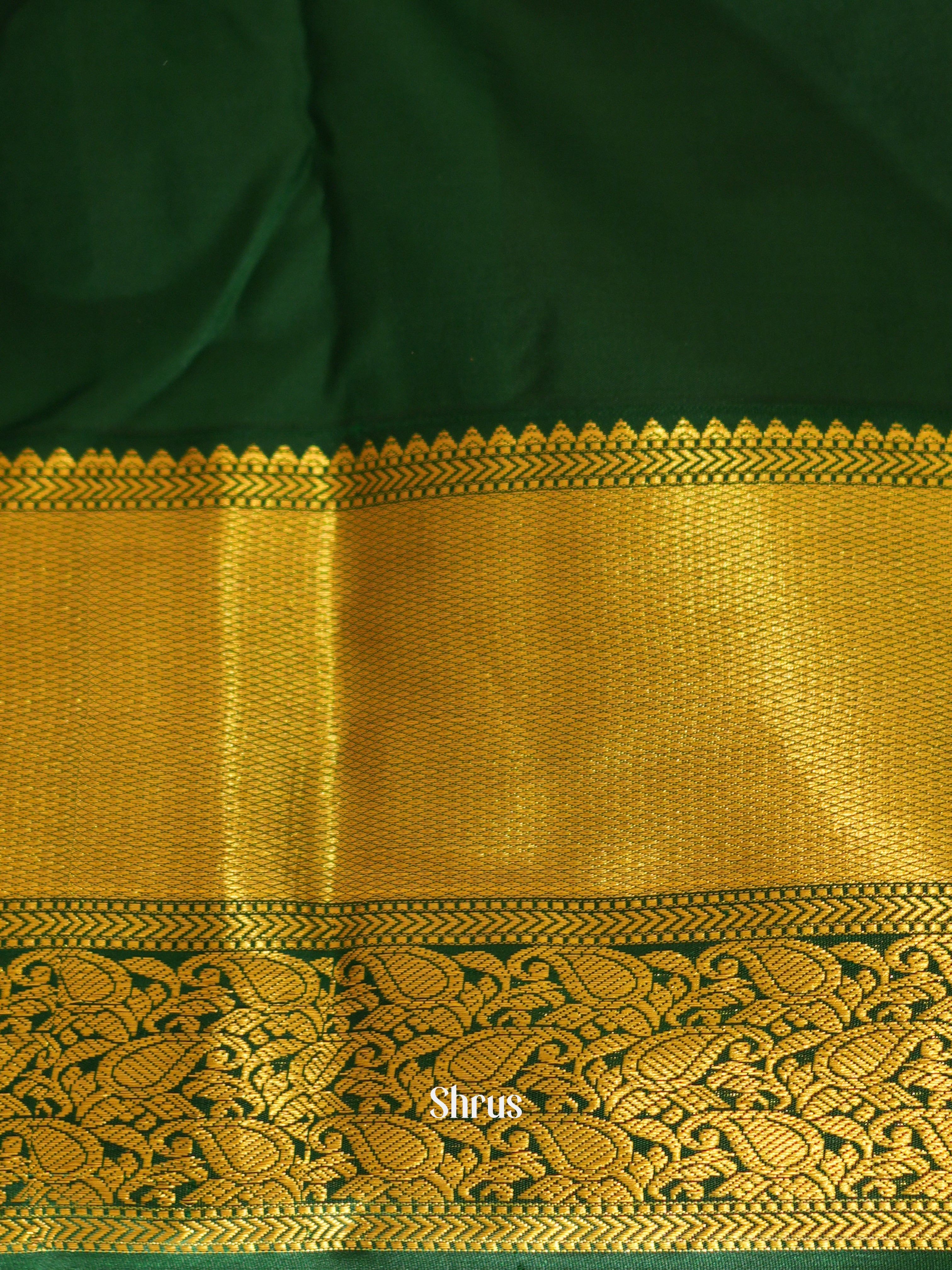 Pink & Green - Kanchipuram Silk Saree