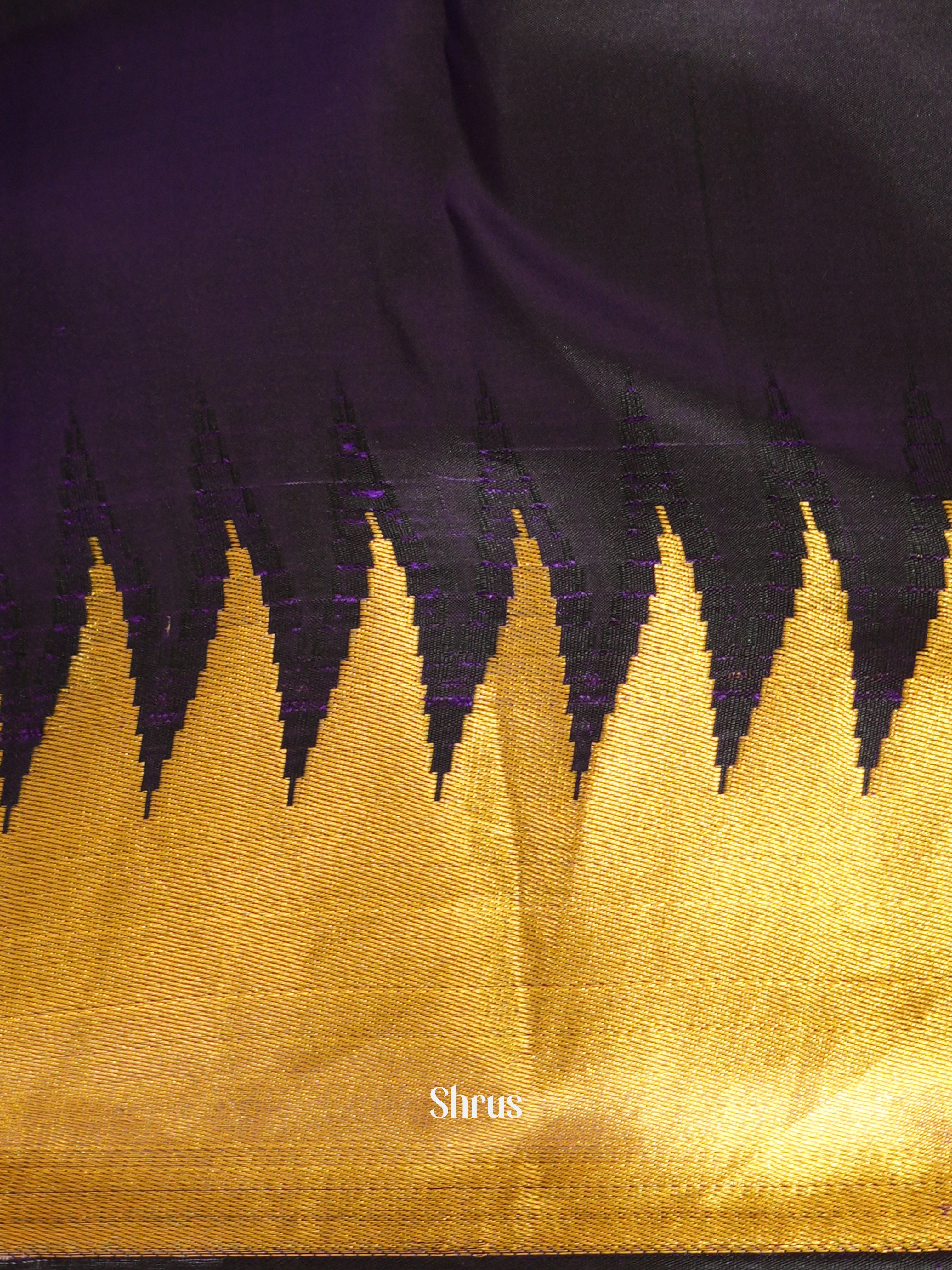 Sky Blue & Navy Blue- Kanchipuram Silk Saree