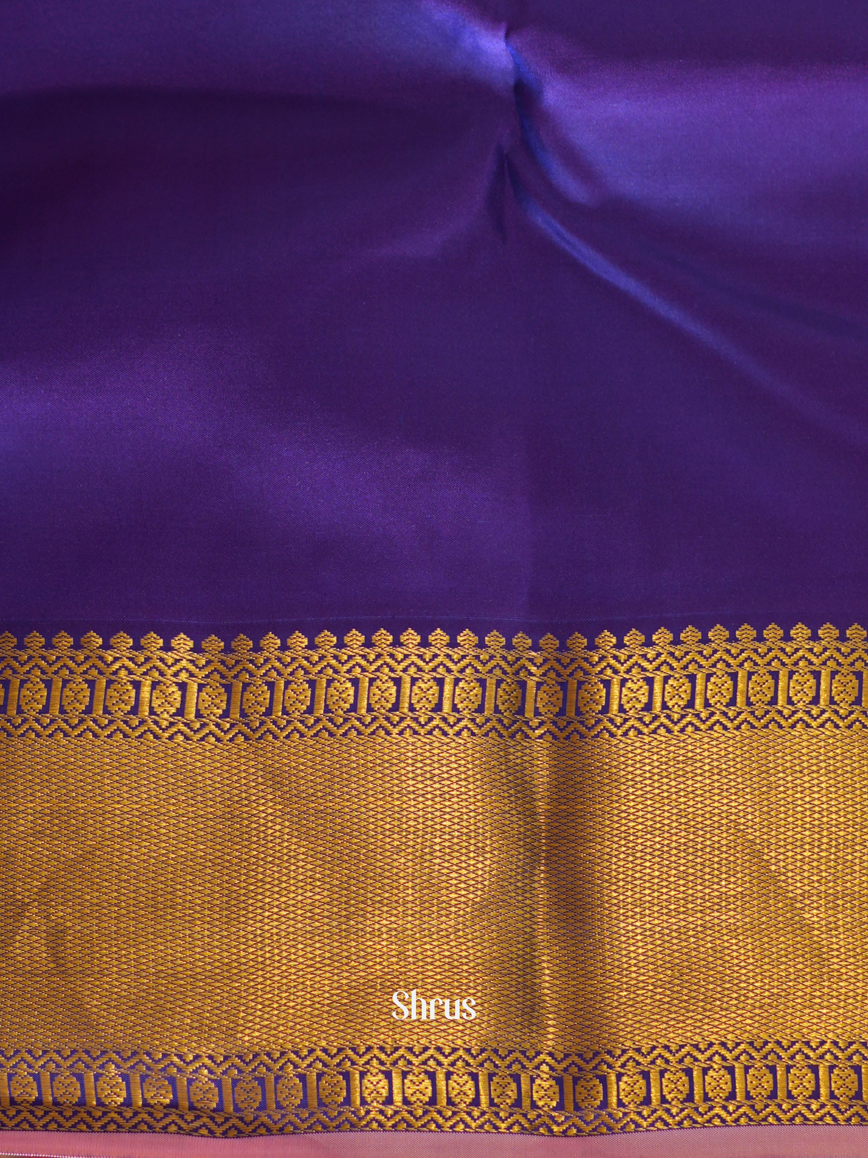 Yellow & Blue - Kanchipuram Silk Saree