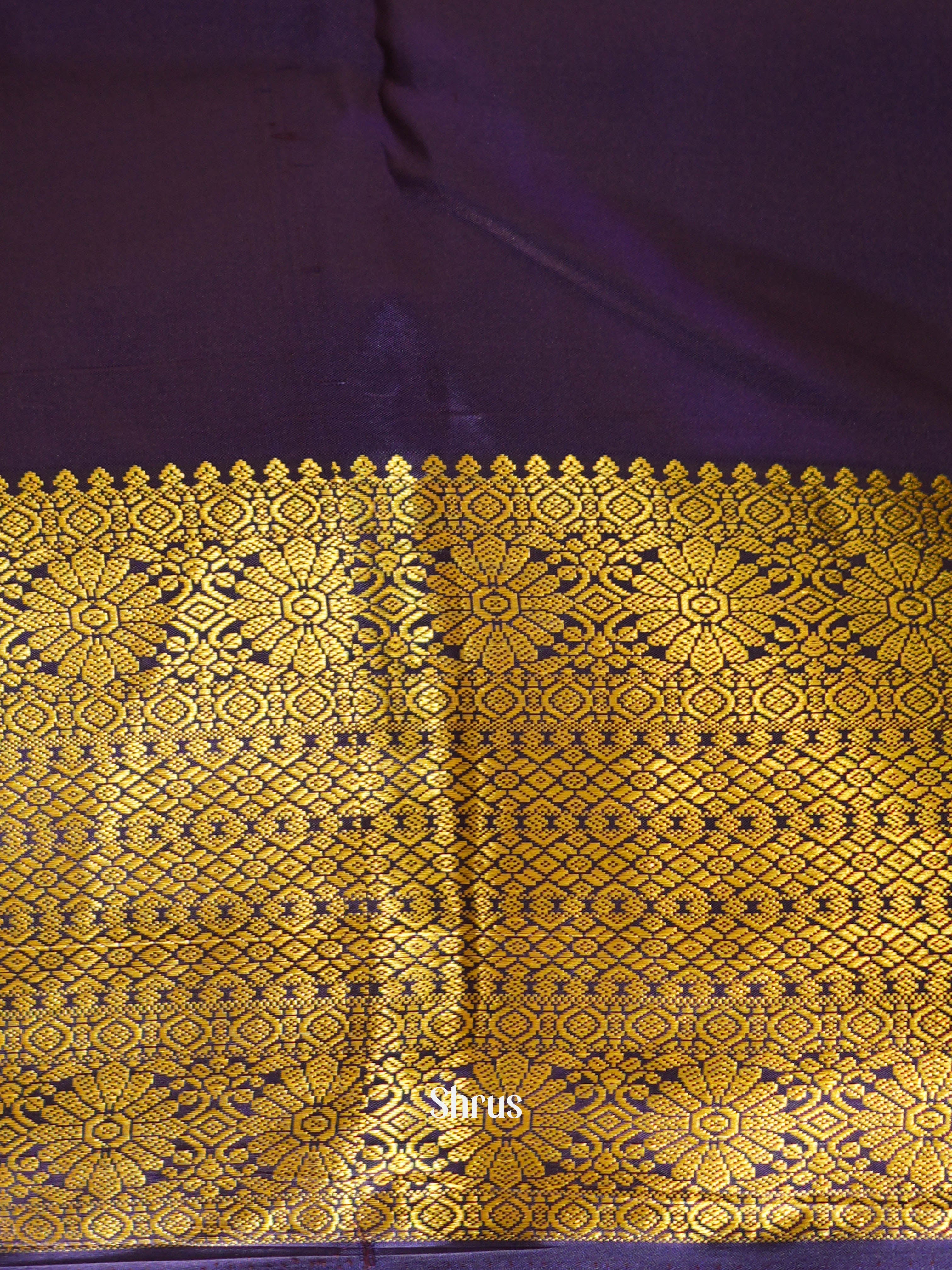 Yellow & Violet - Kanchipuram Silk Saree