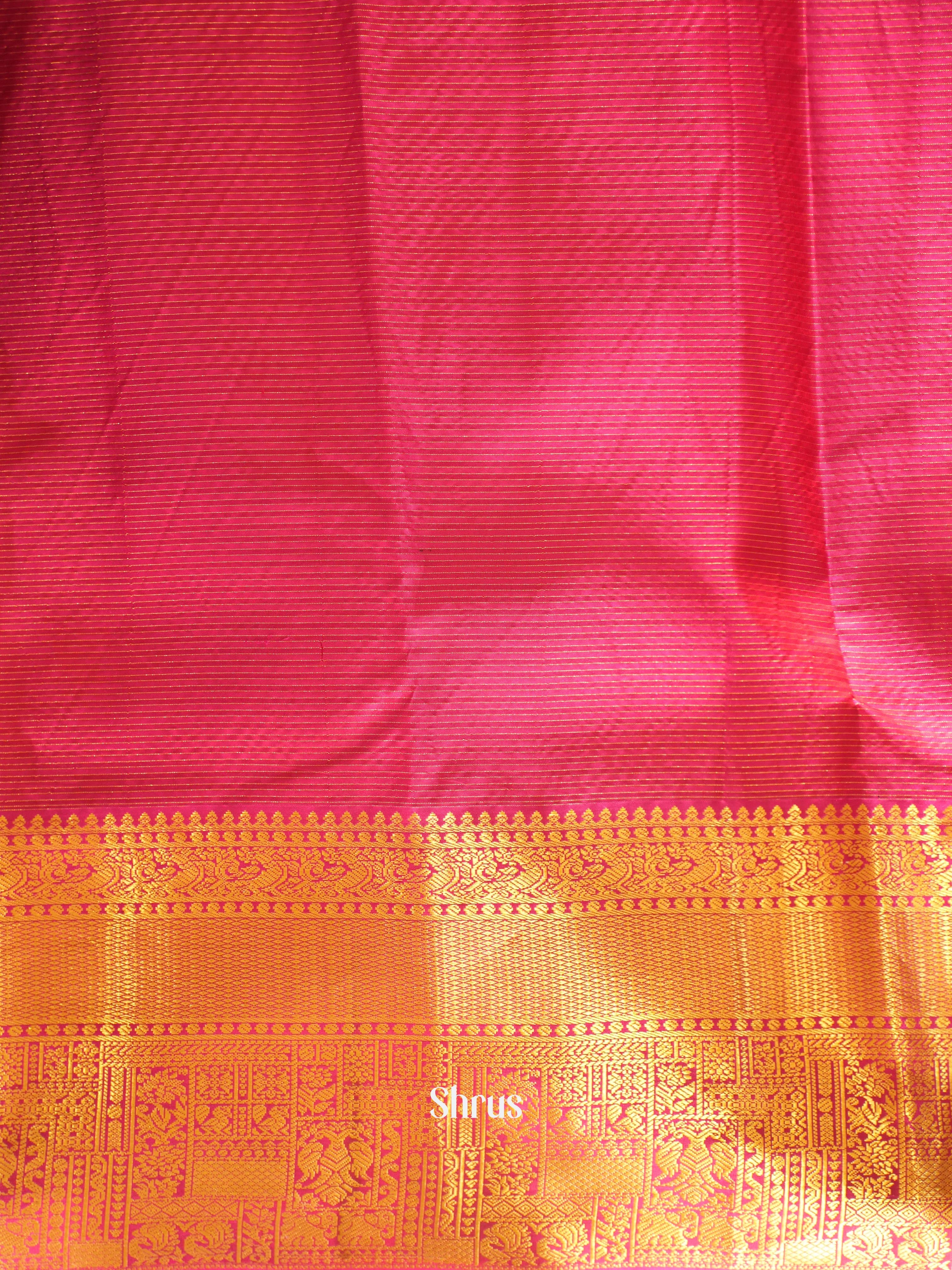 Blue & Maroon - Kanchipuram silk Saree