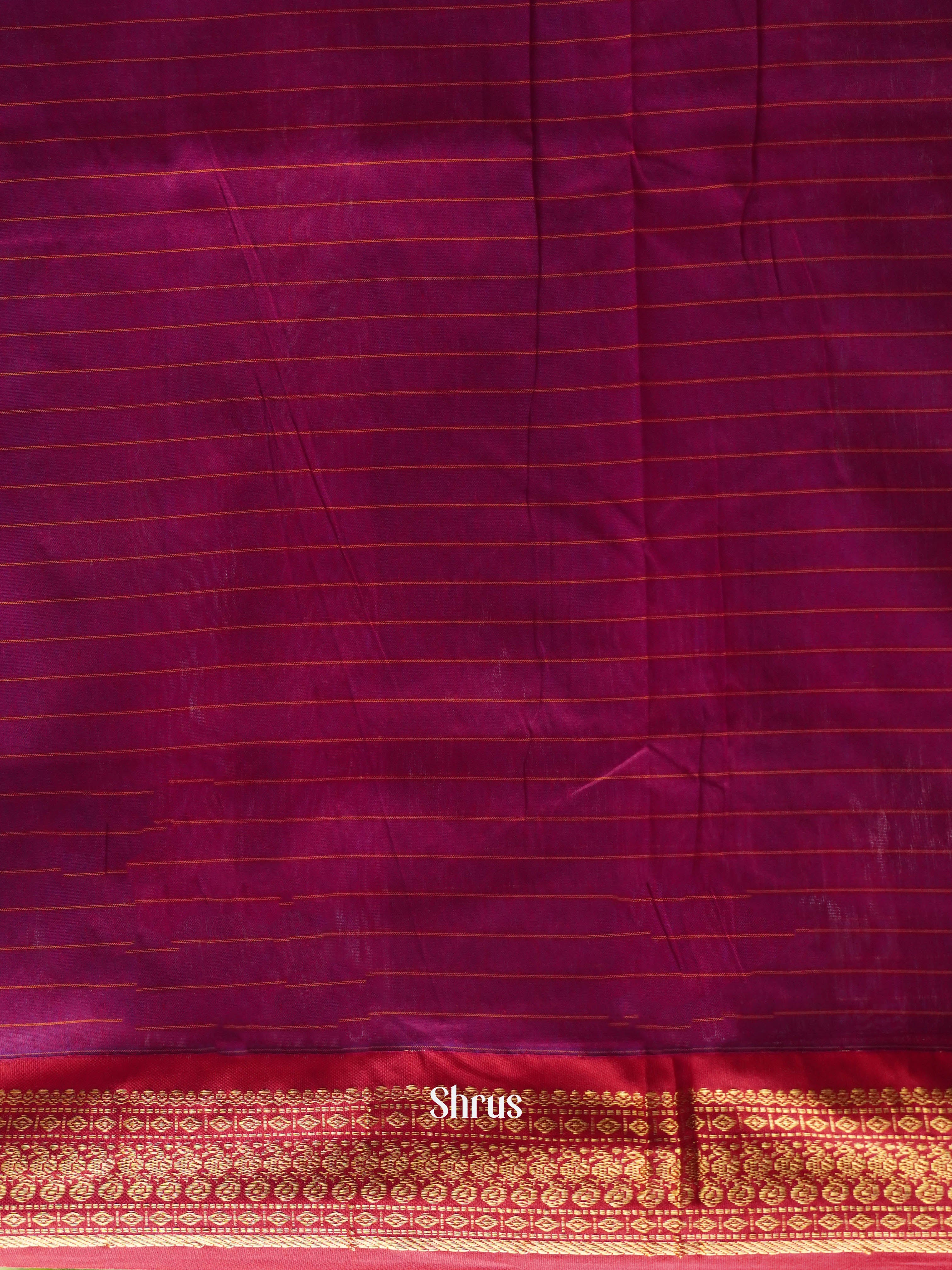 Green & Majenta - Kalyani Cotton Saree