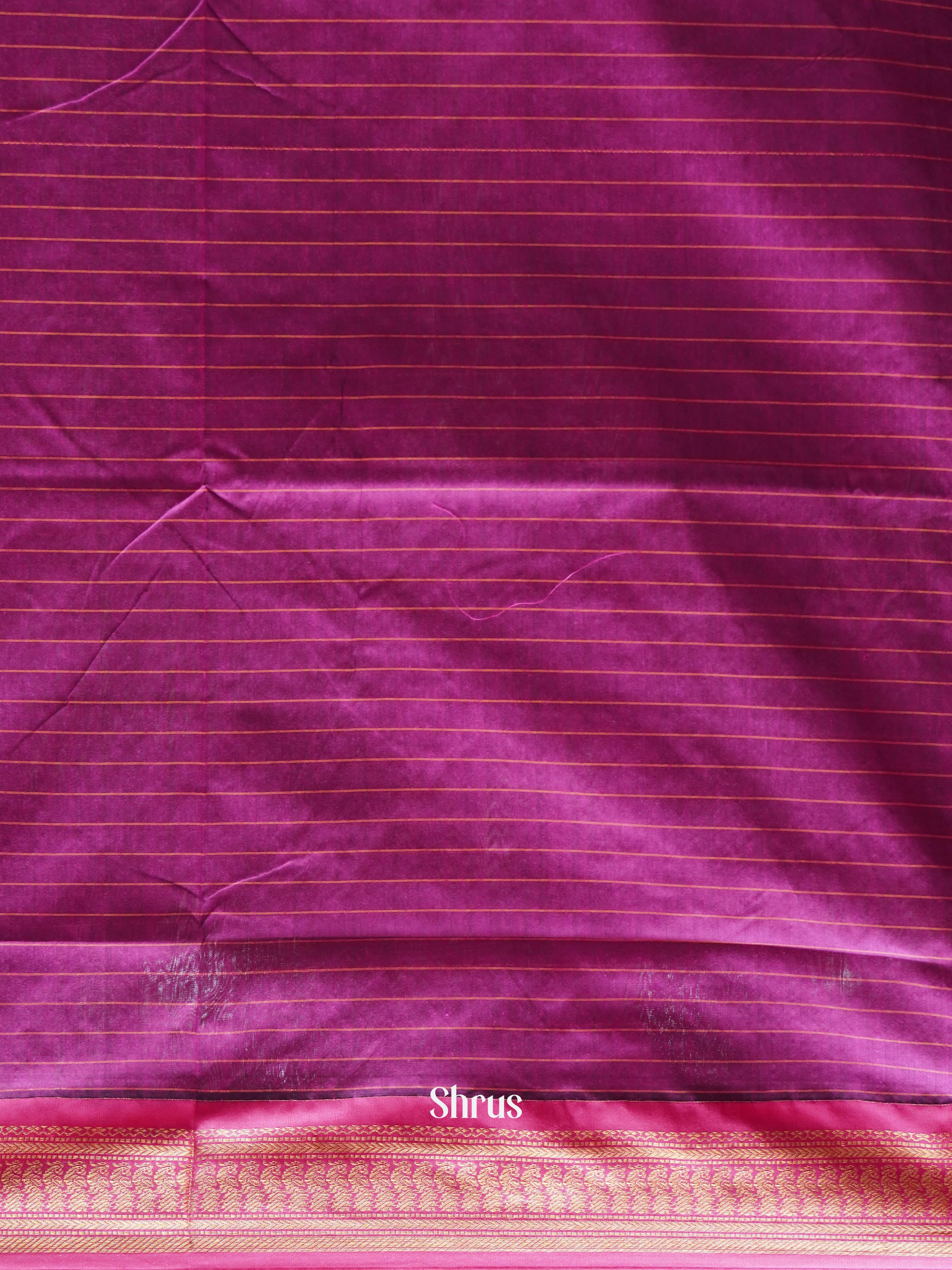 Blue & Pink - Kalyani Cotton Saree