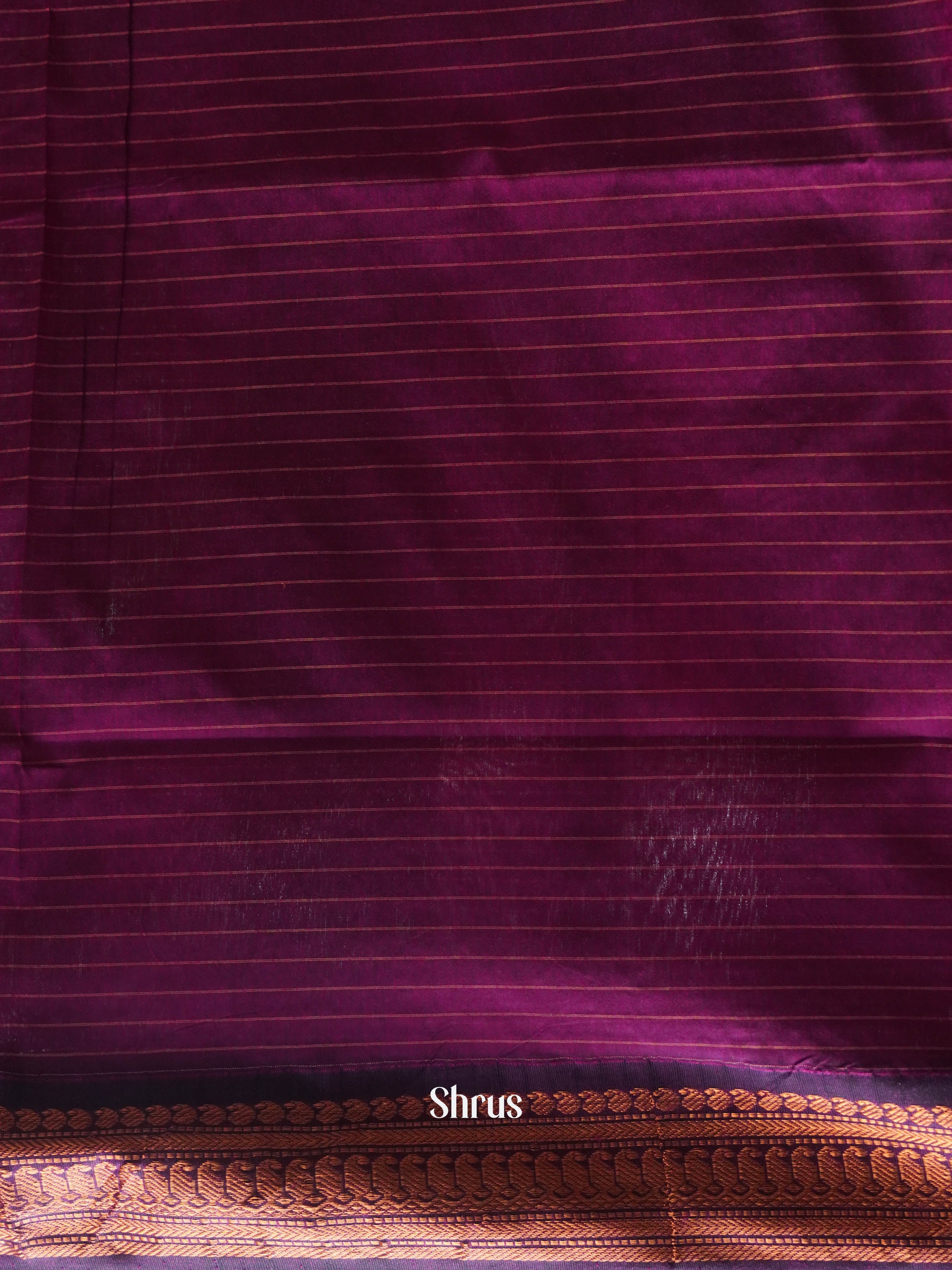 Mustard & Purple - Kalyani Cotton Saree