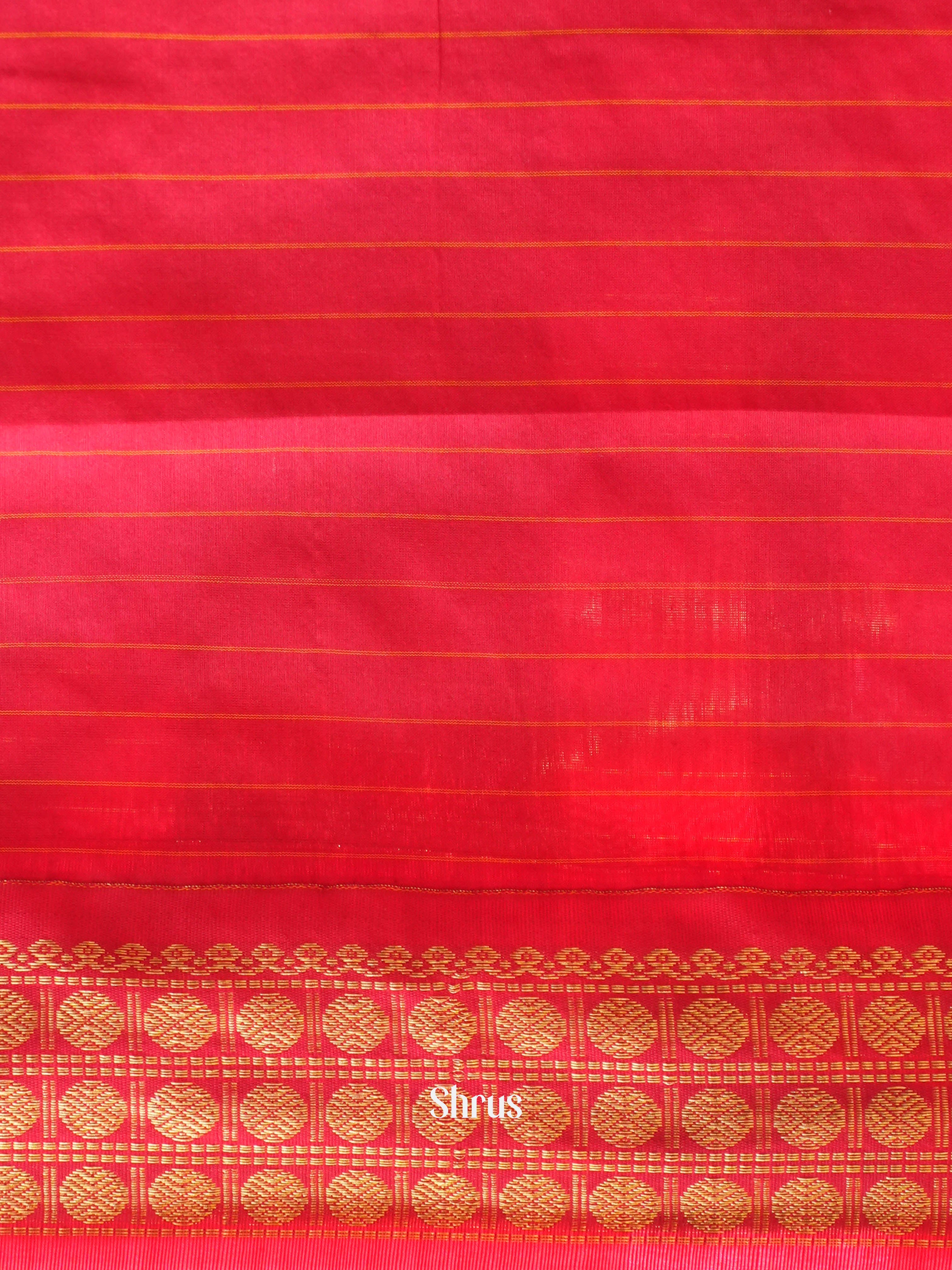 Pink & Red - Kalyani Cotton Saree