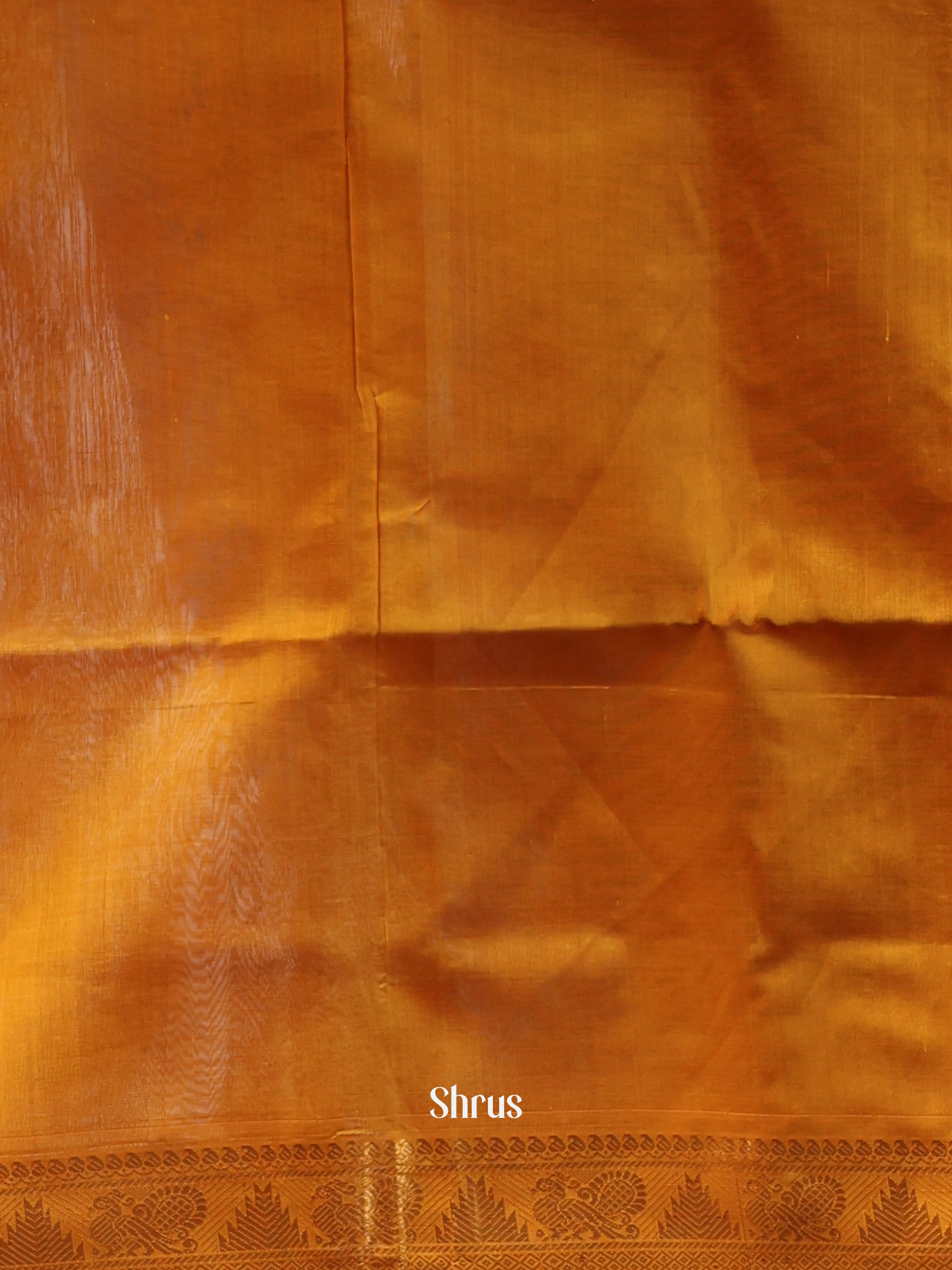 Violet & Mustard - Silk Cotton Saree