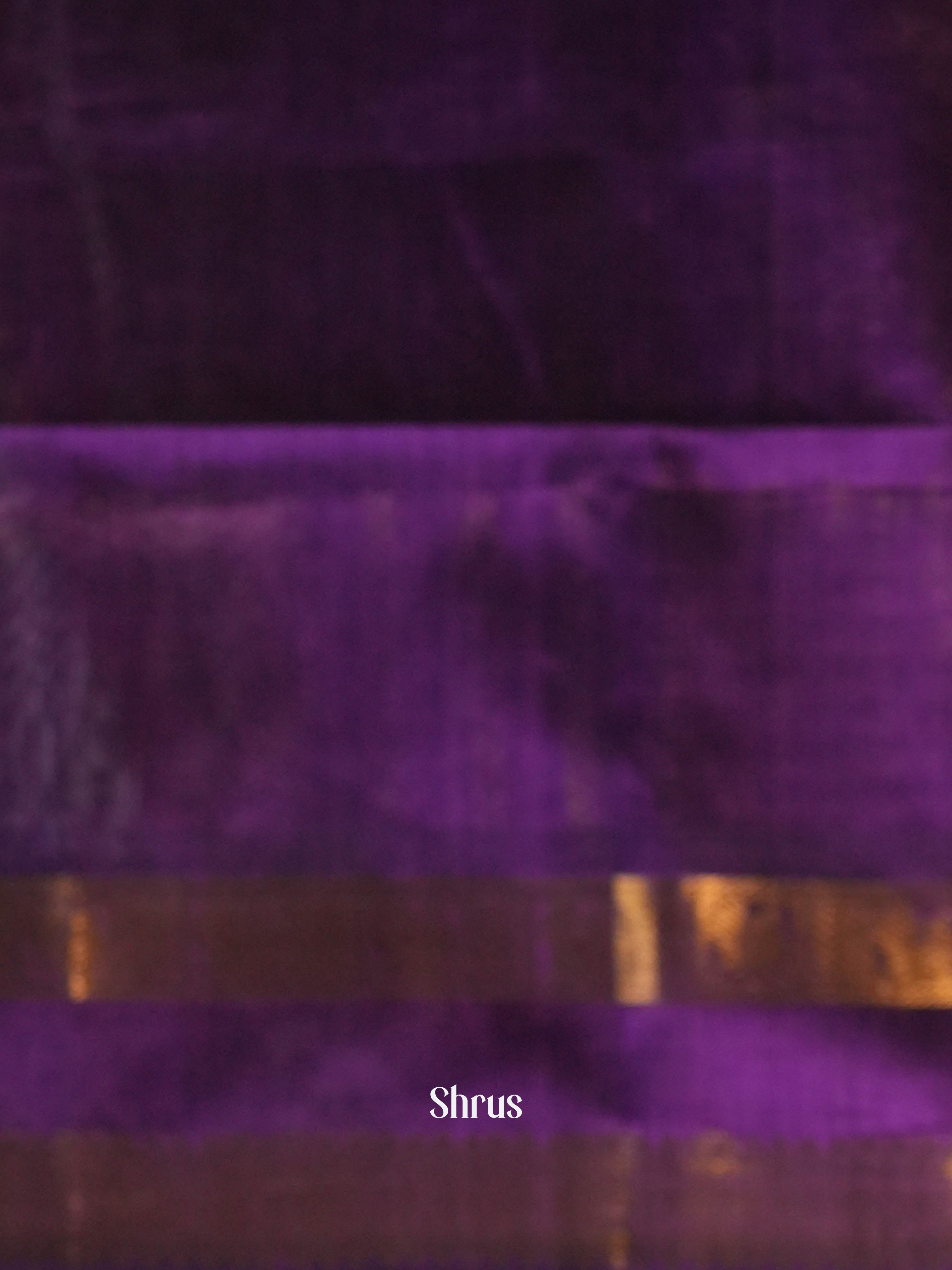 Purple & Violet -Silk Cotton Saree