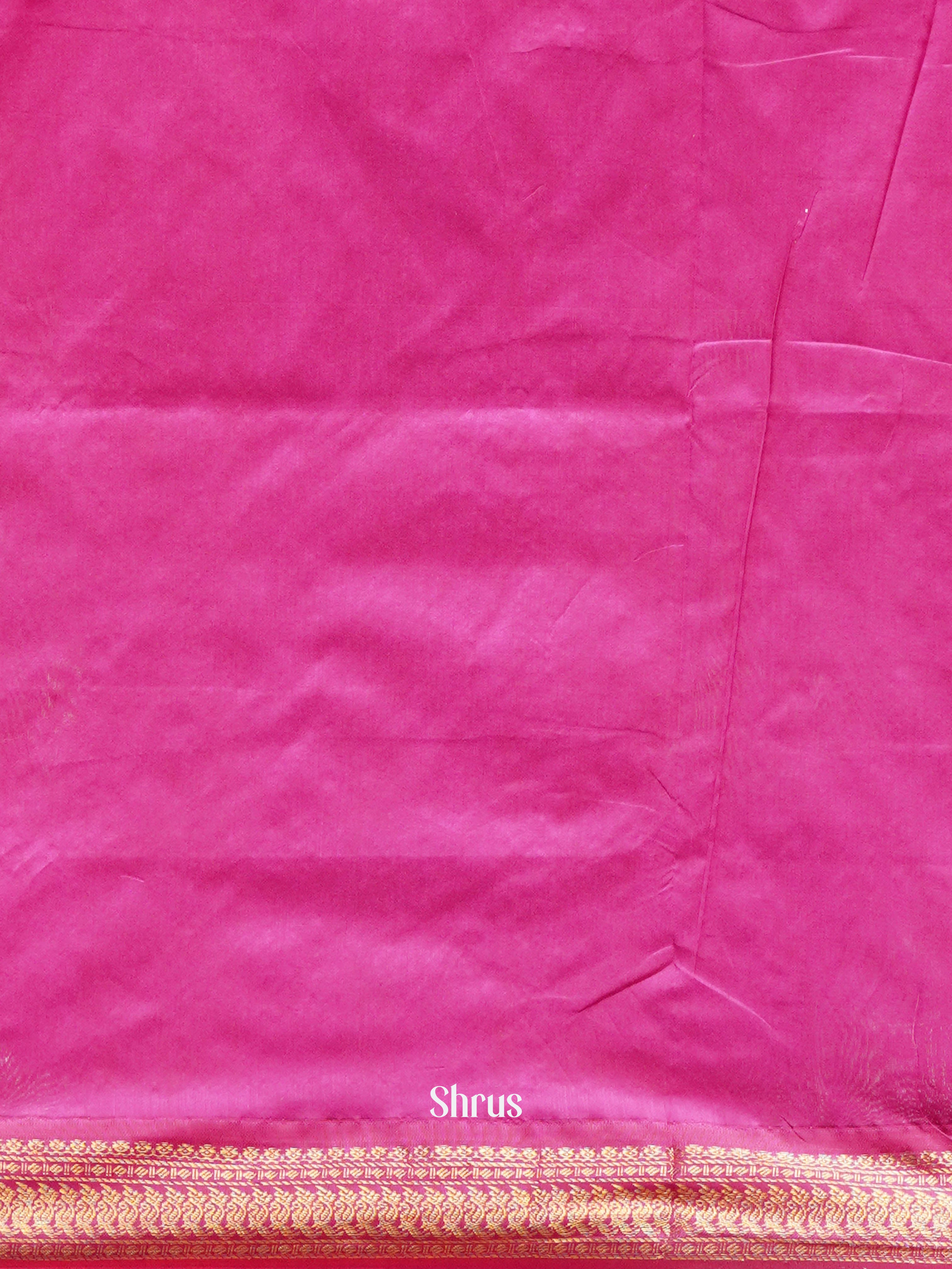 Yellow & Pink - Kalyani Cotton Saree