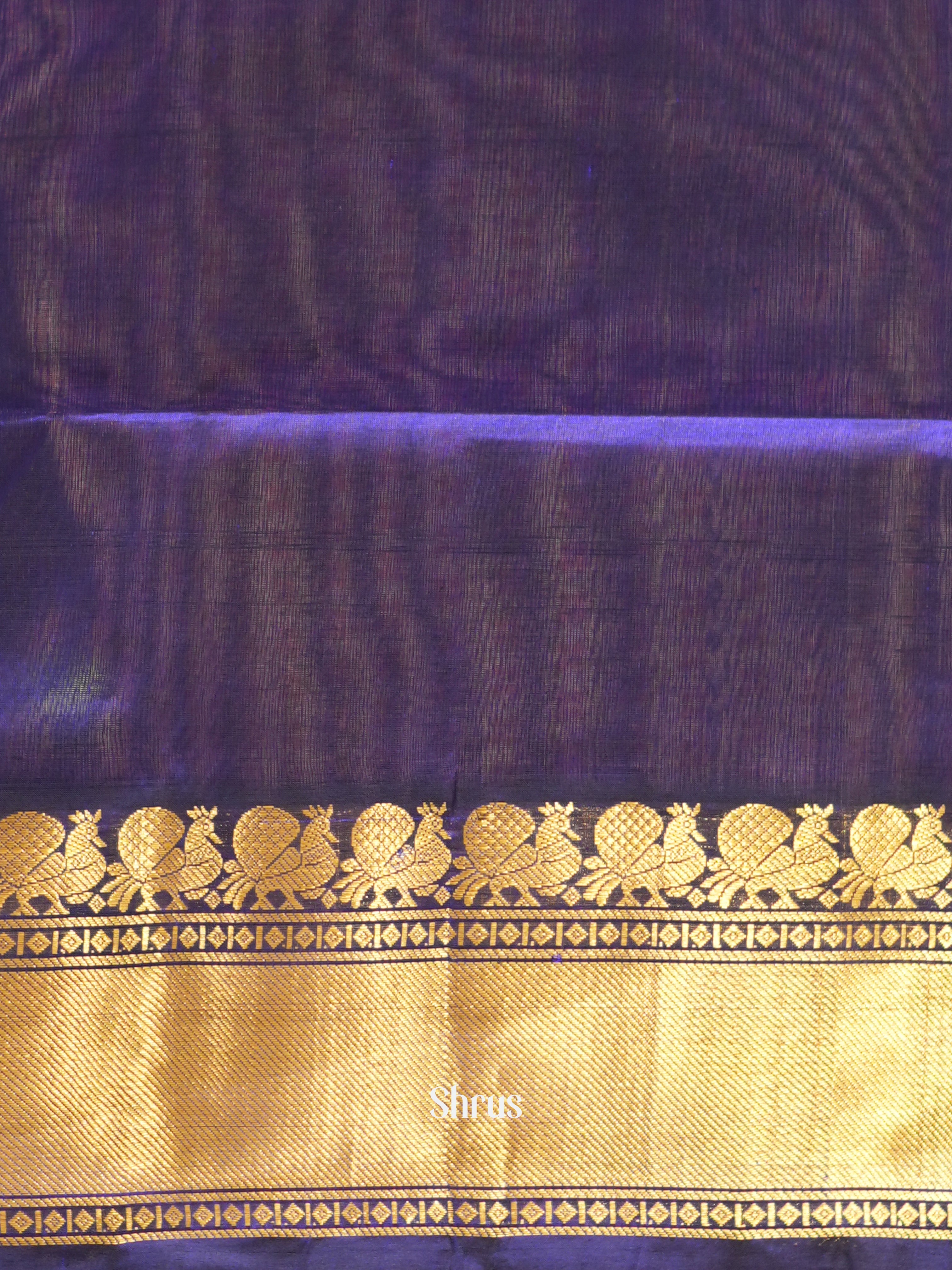 Violet(Single Tone) - Silk Cotton Saree