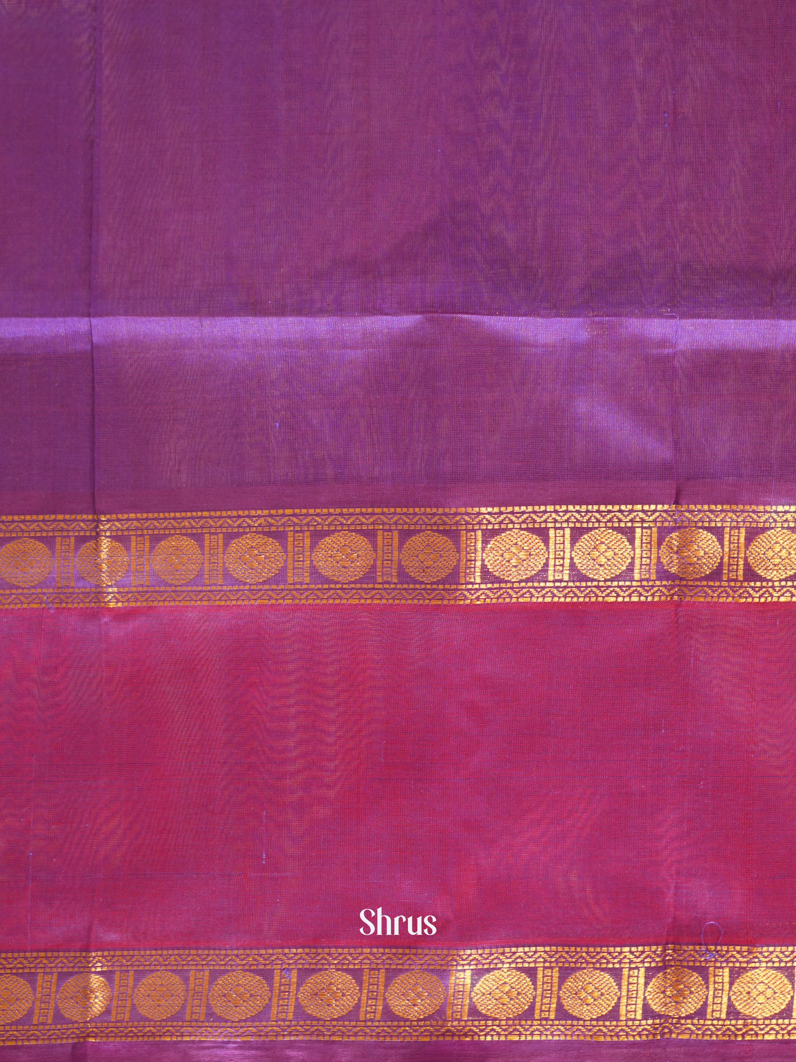 Purple (Single Tone) - Silk Cotton Saree