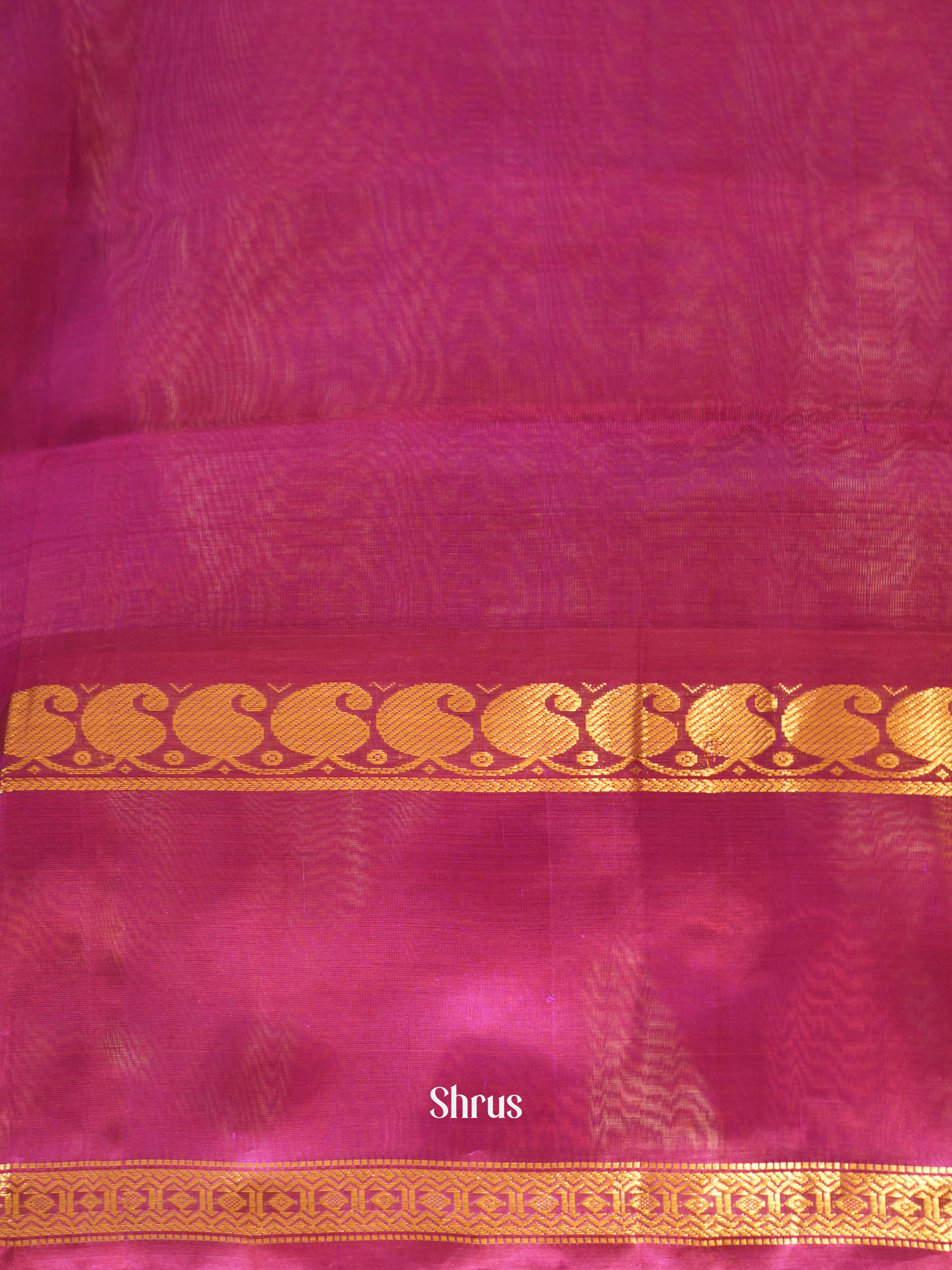 Purple & Pink - Silk Cotton Saree