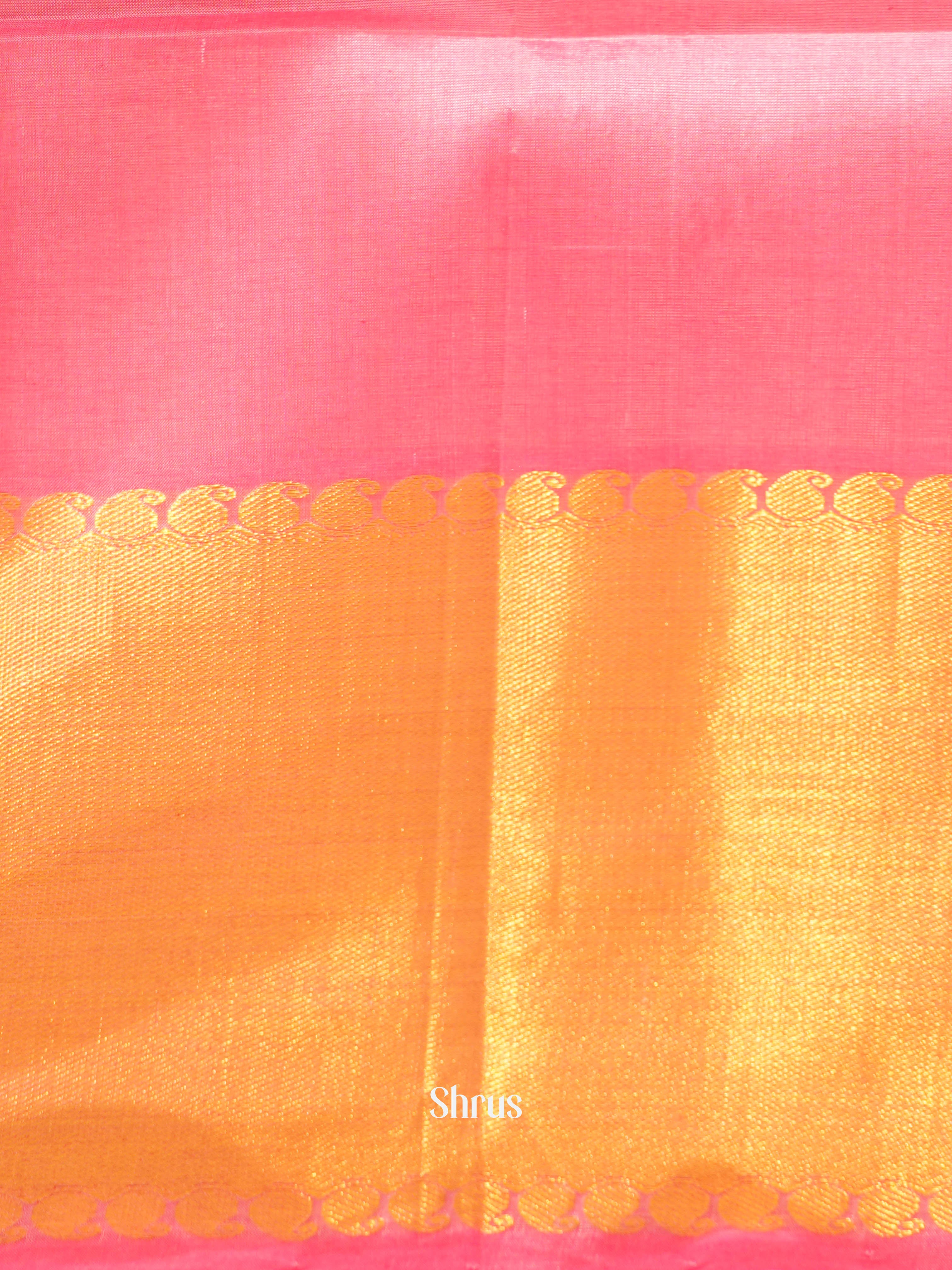 Pink(Single Tone)- Silk Cotton Saree